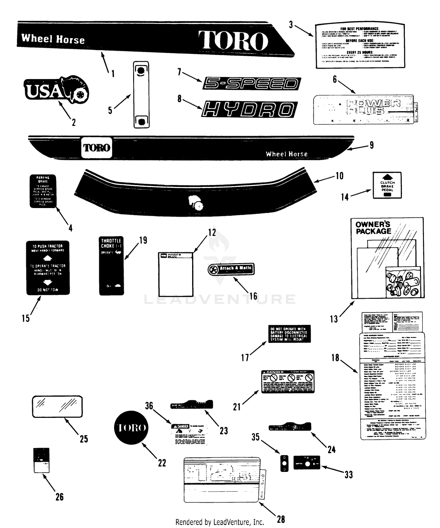 Decal  Miscellaneous Parts Assembly