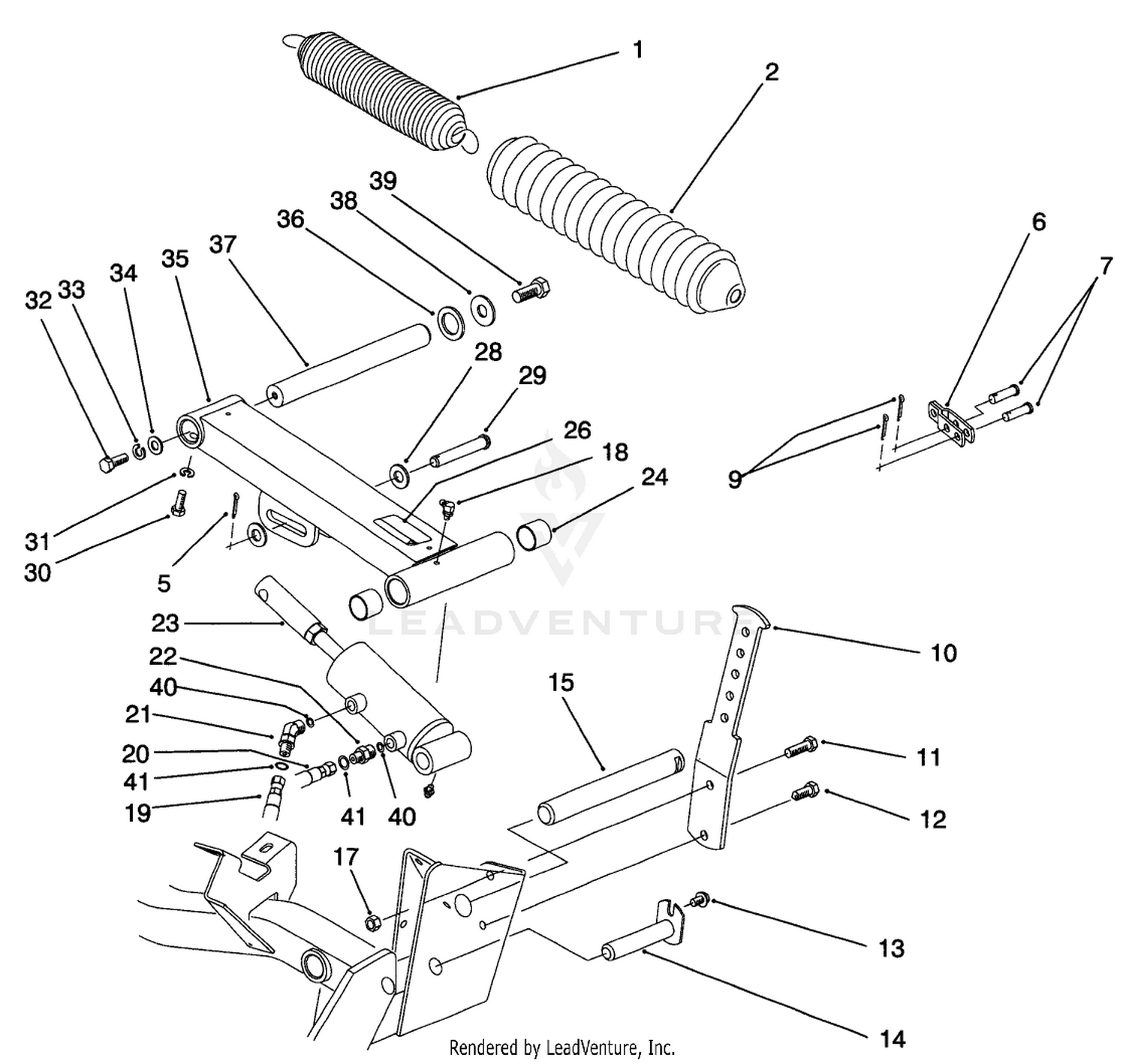 Rear Cutting Unit Lift Arm Assembly