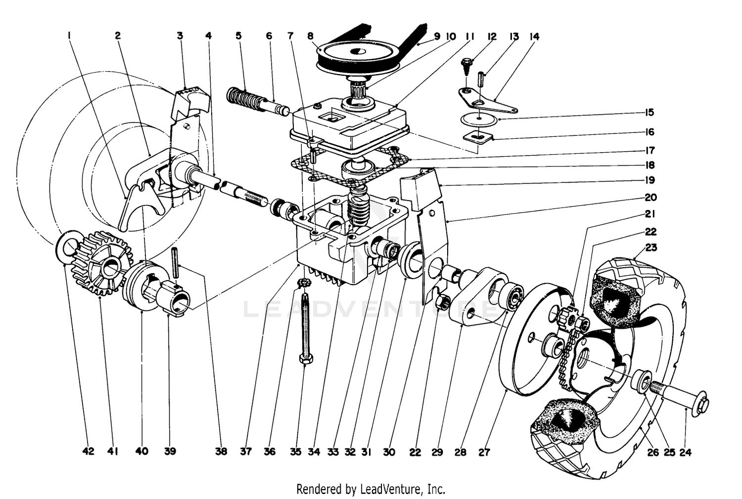 Gear Case Assembly Model No. 16222