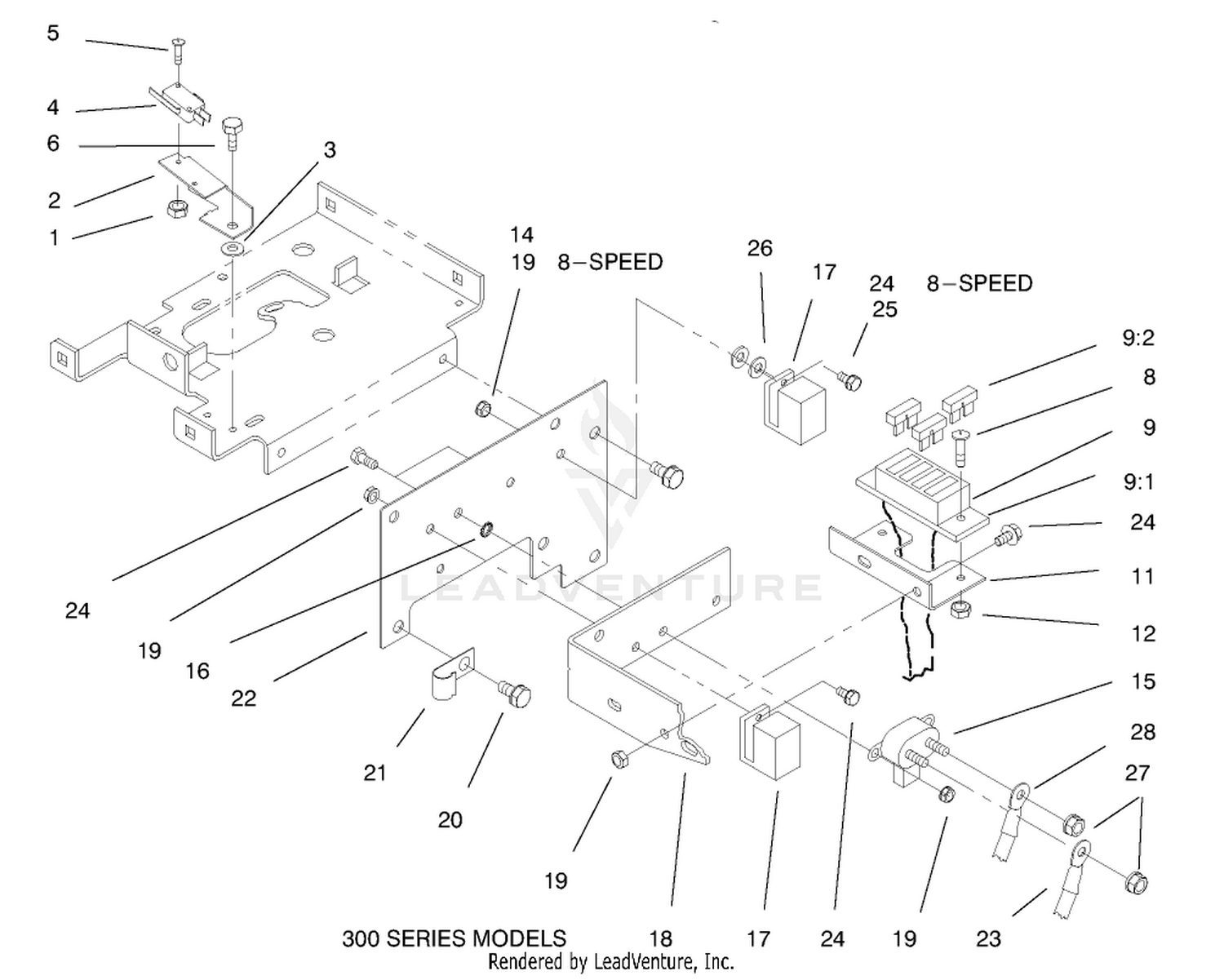 Hoodstand Electrical Housing  Wire Harness