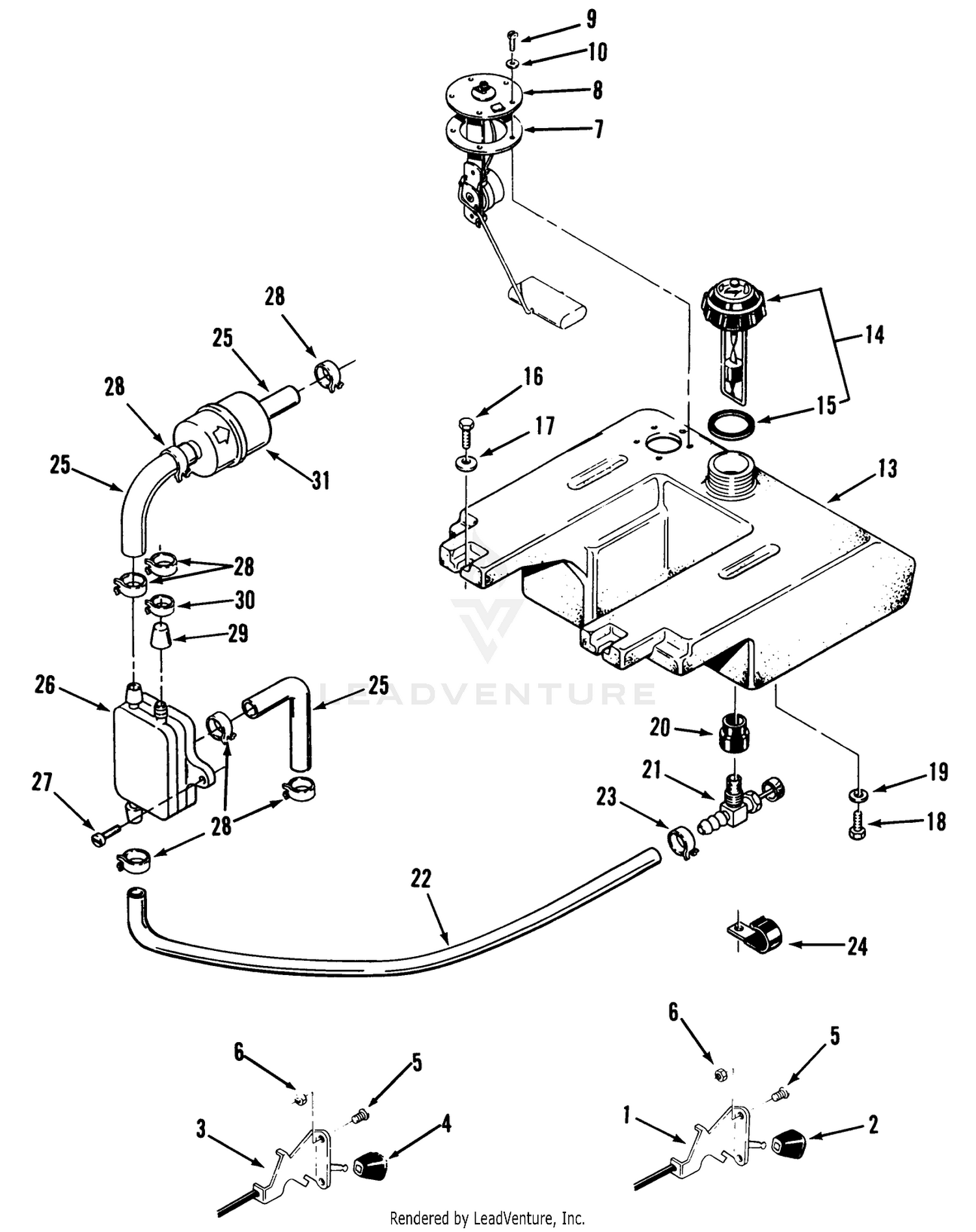 Throttle Choke And Fuel Controls