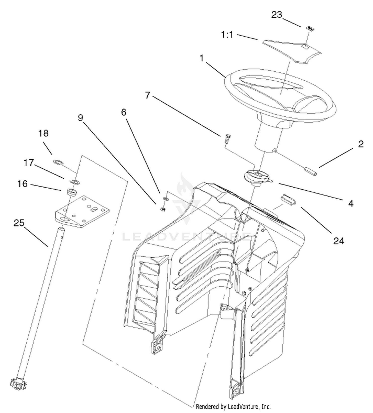 Fixed Steering Assembly