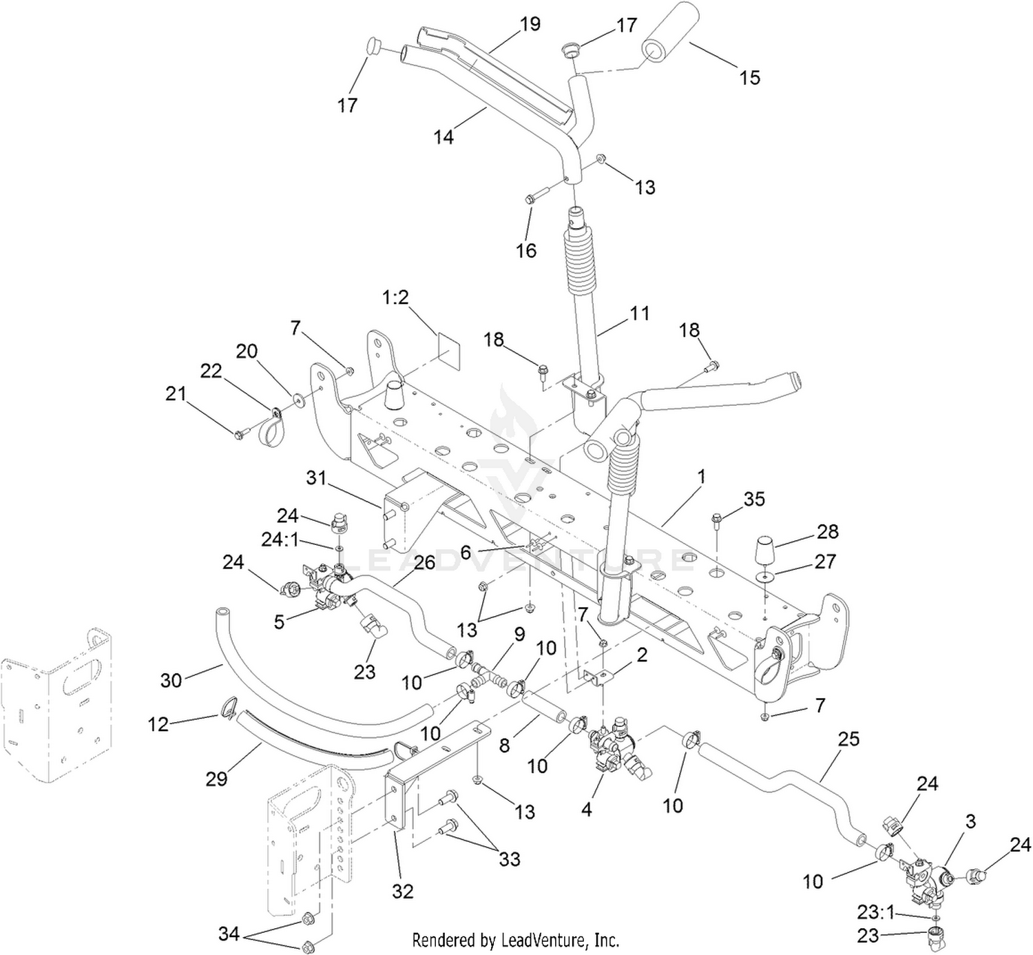 Center Boom Mount Assembly
