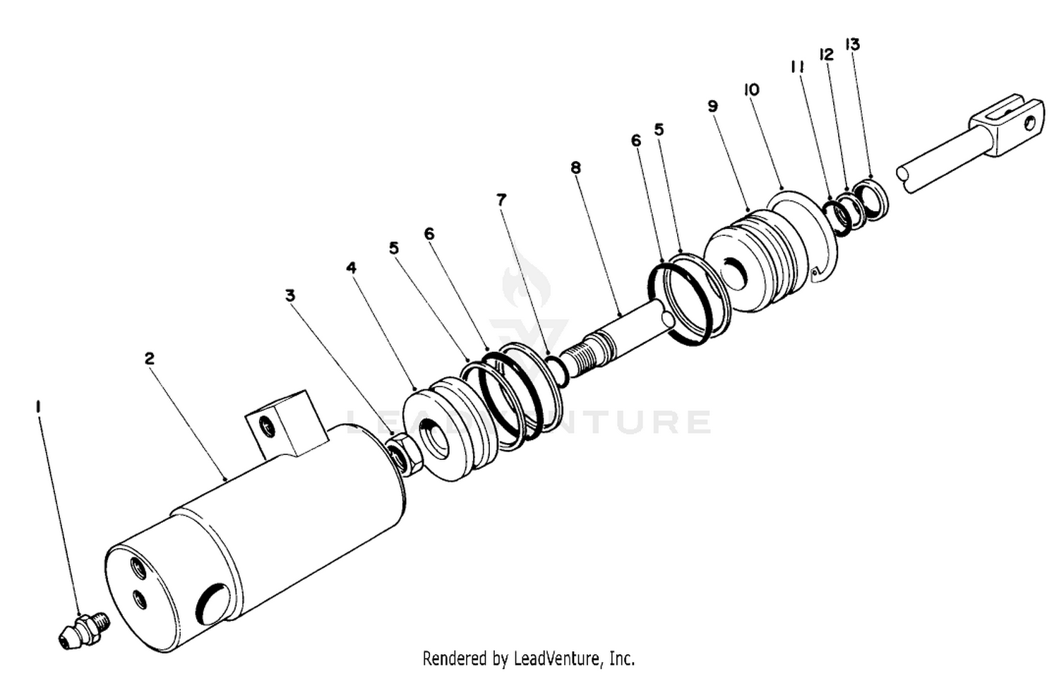 No. 46-3690 Hydraulic Cylinder (large Bore)
