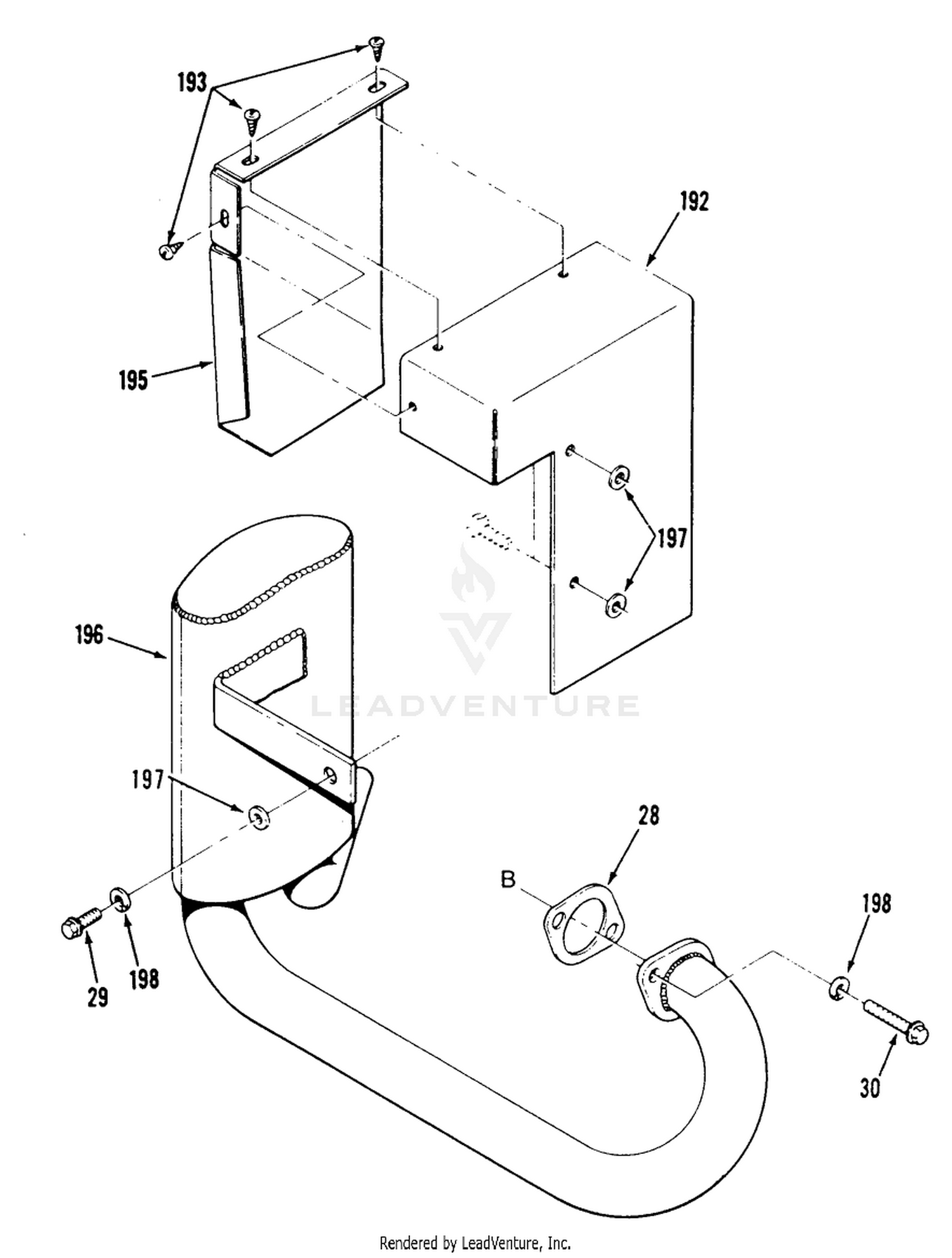 MUFFLER AND EXHAUST