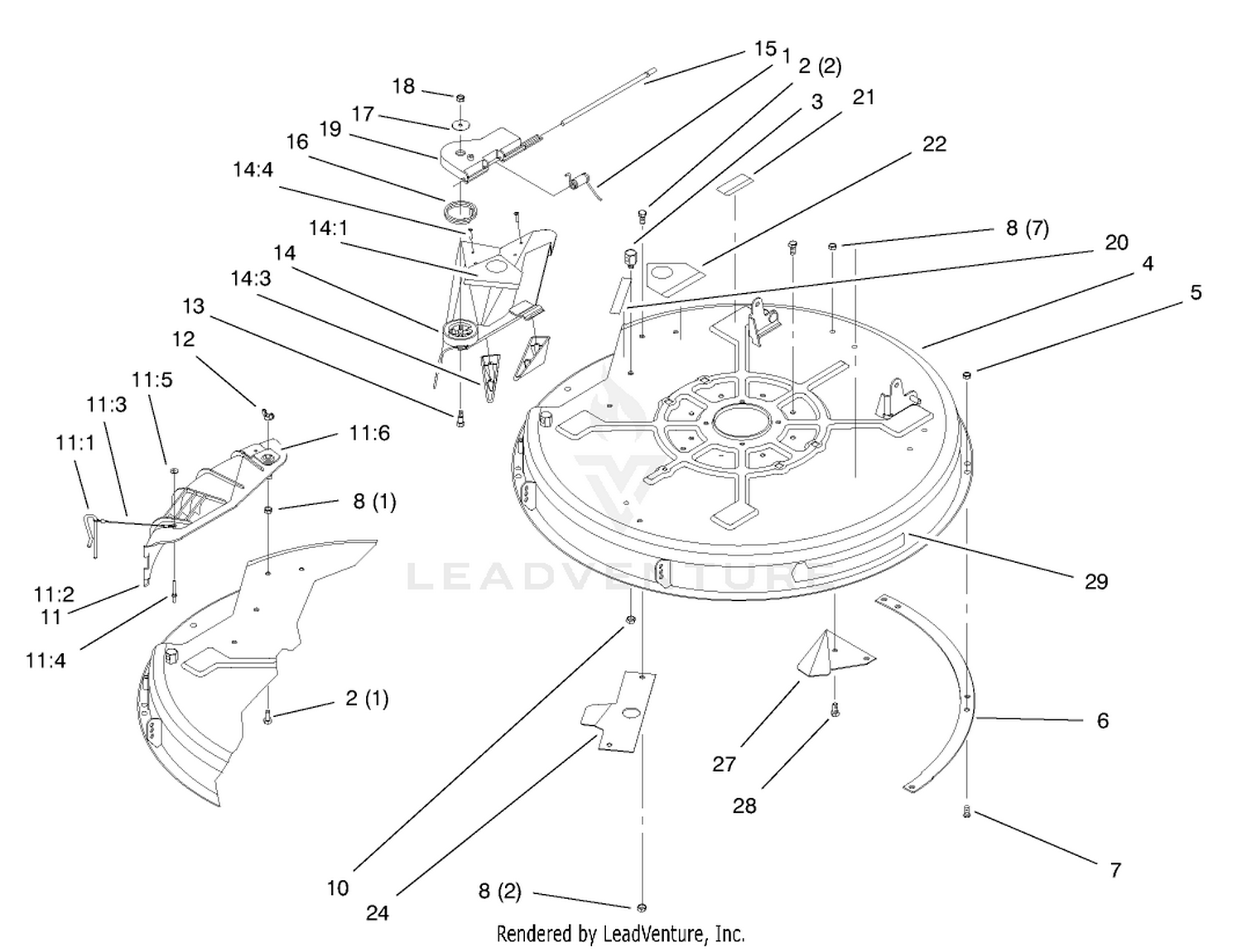 Deck Assembly (32" Cutting Unit)