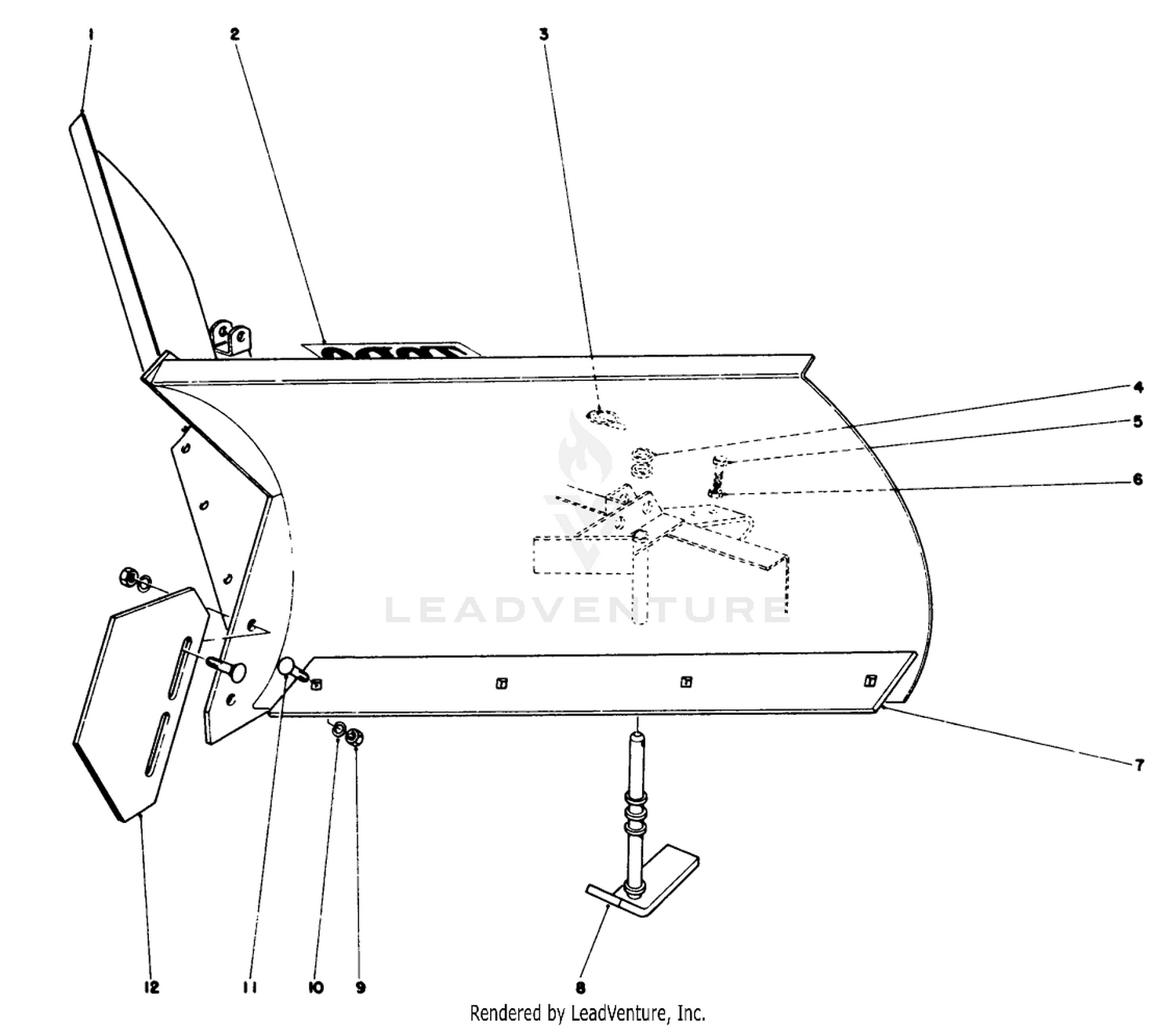 V-Plow Model No. 30750 (optional)