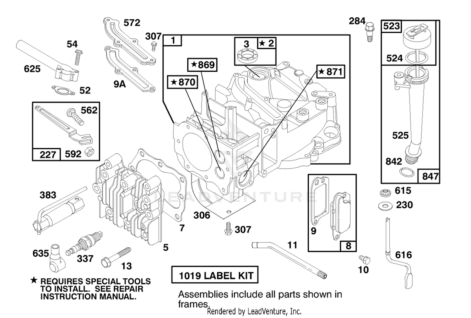 Engine Briggs  Stratton Model 12u802-0639-01