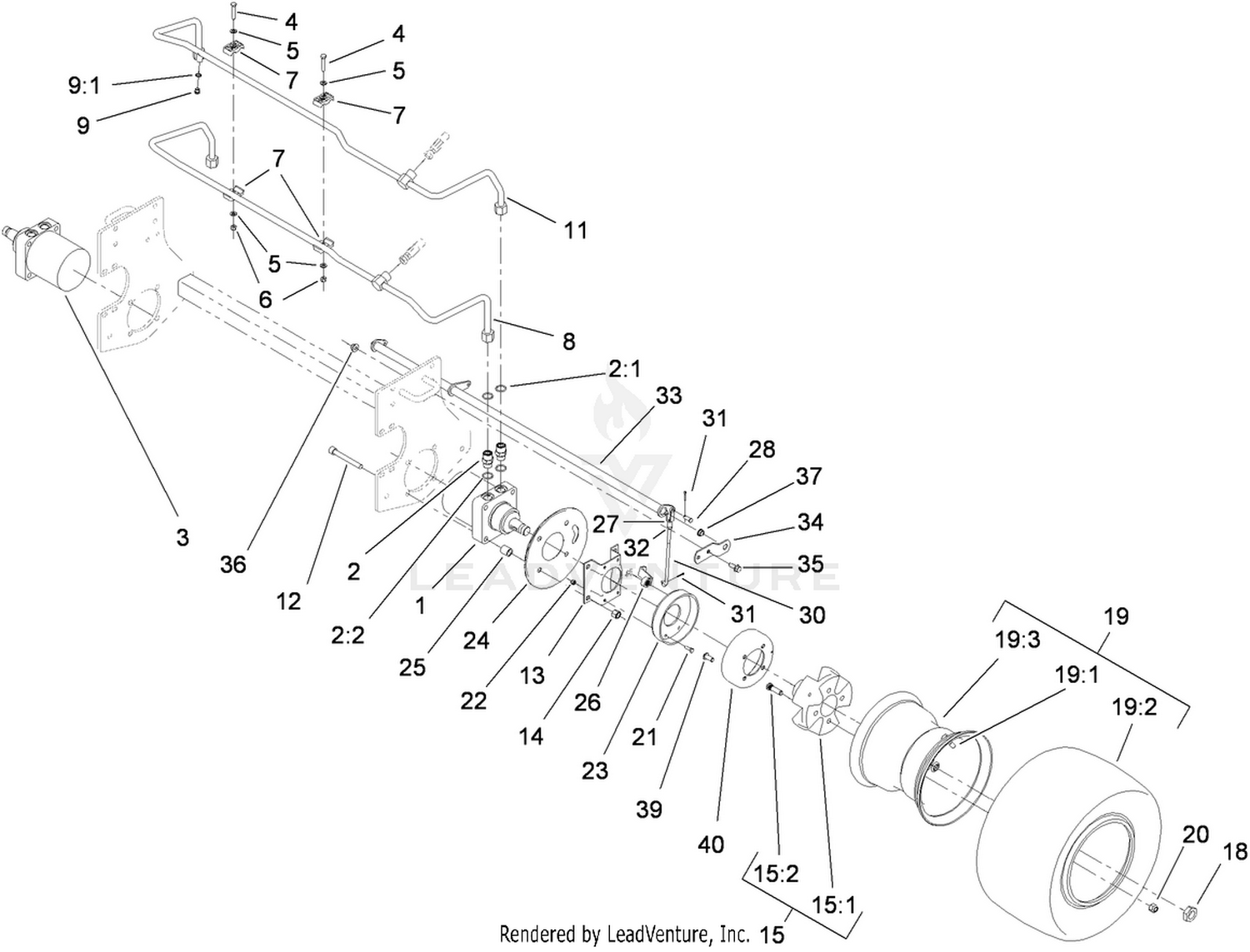Front Wheel and Brake Assembly