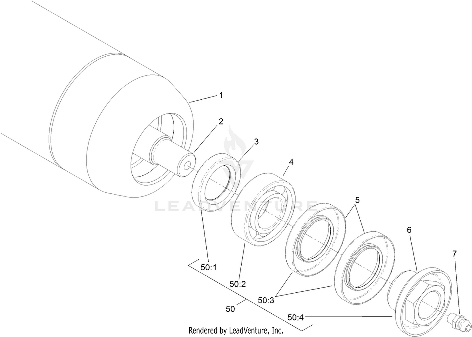 Optional Front-Full Roller Assembly No. 112-1732