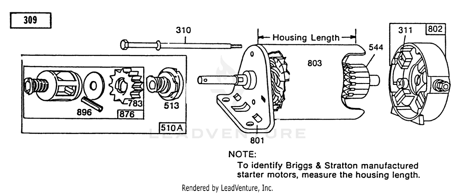 Starter-Briggs  Stratton No. 191707-6021-01