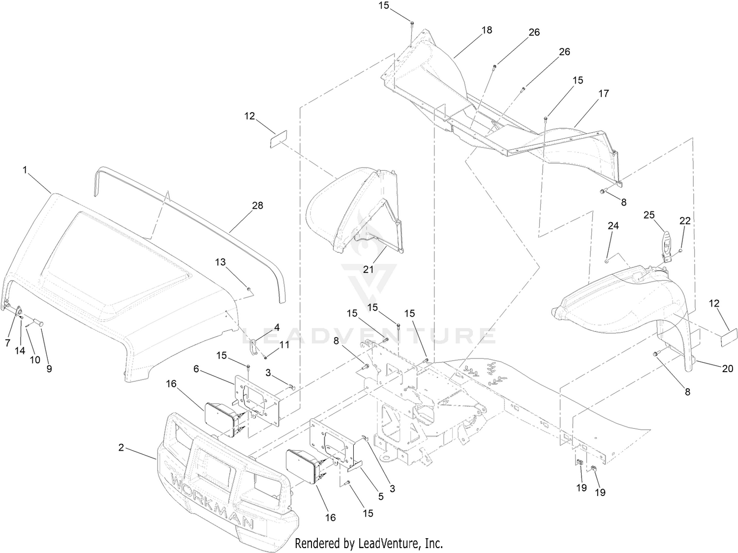 Hood and Fenders Assembly