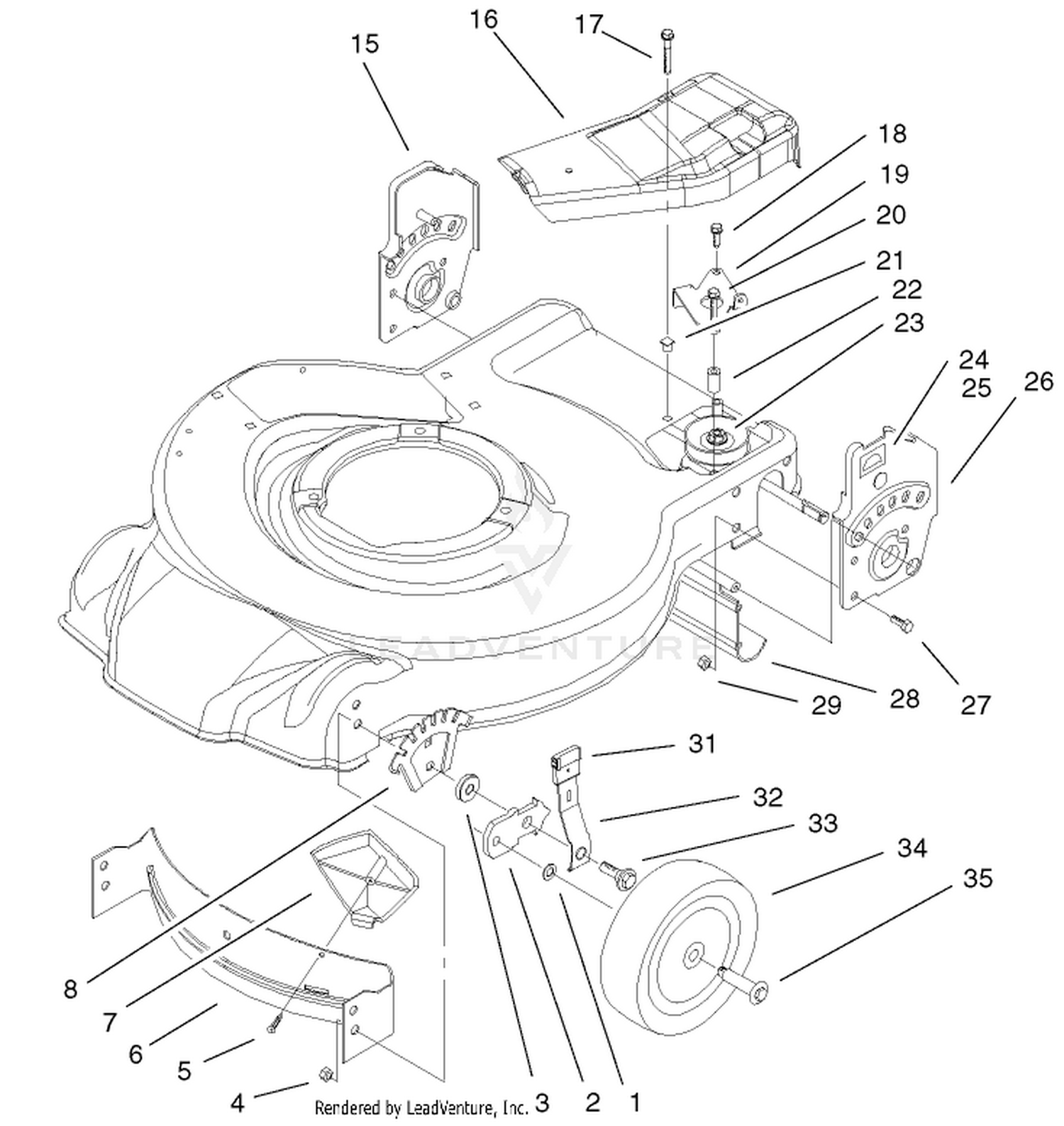 Housing And Bracket Assembly