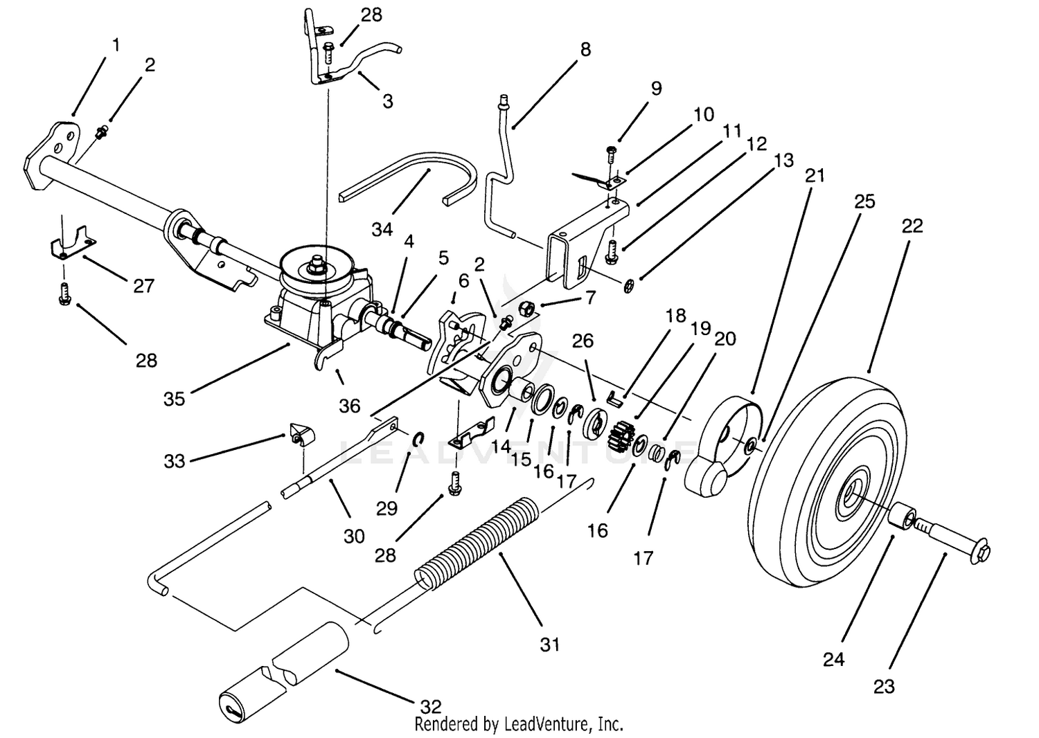 S.p. Rear Axle Assembly