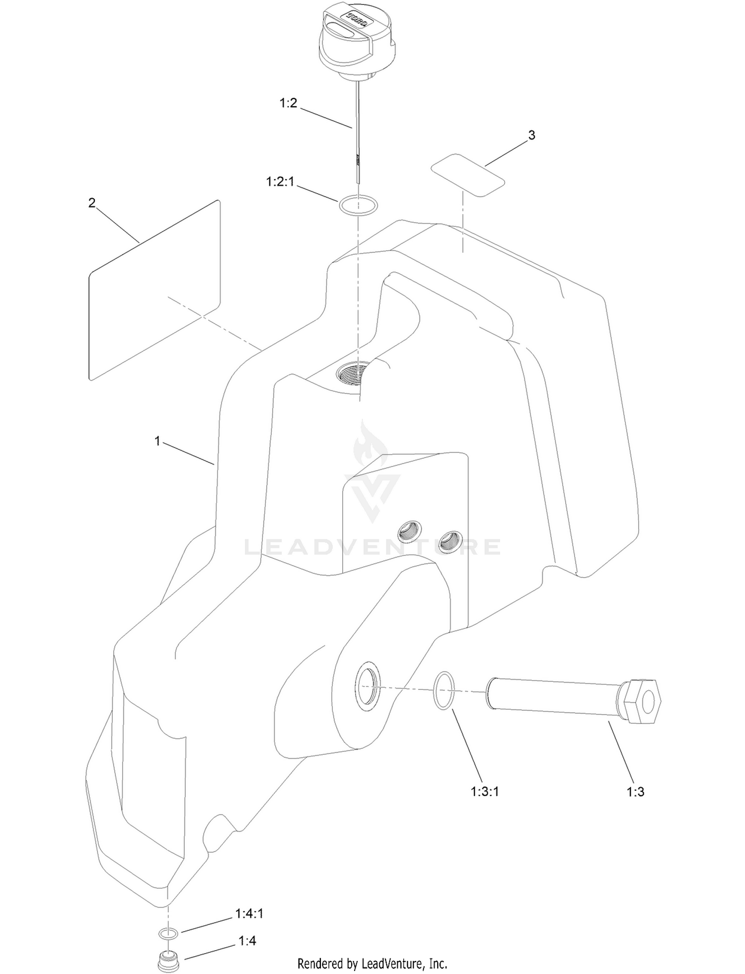Hydraulic Tank Assembly No. 144-7682SP