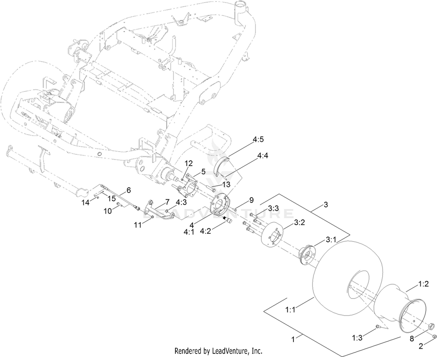 Front Wheel and Brake Assembly