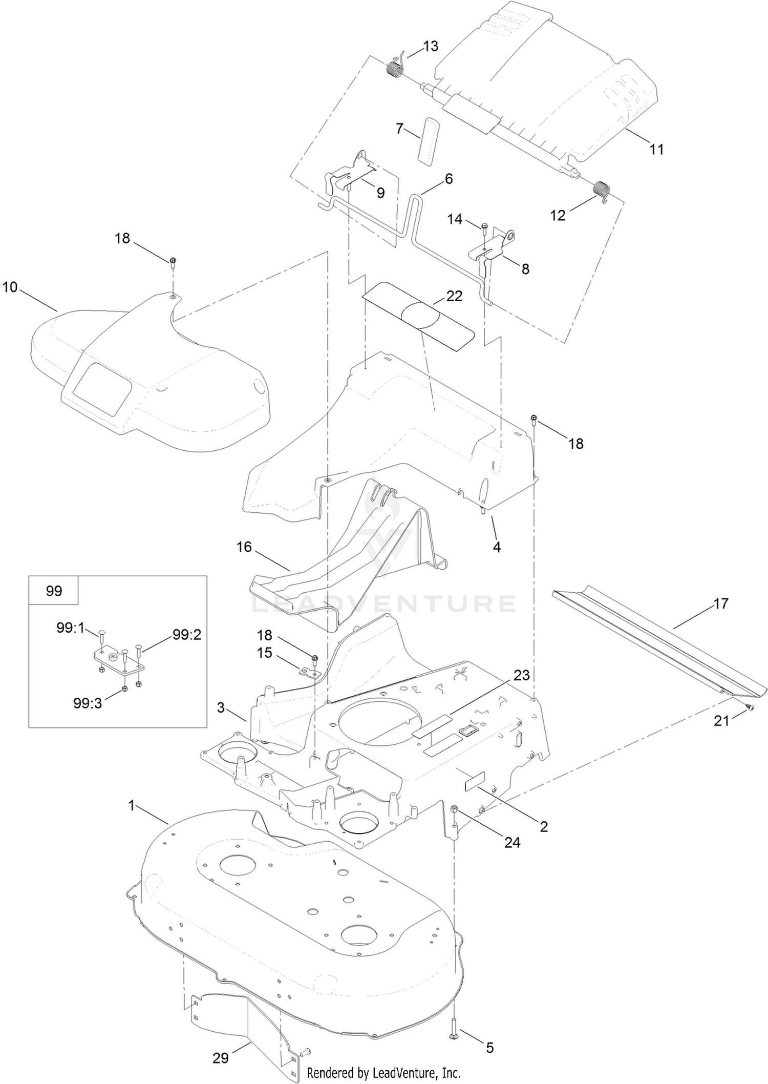 Deck and Frame Assembly