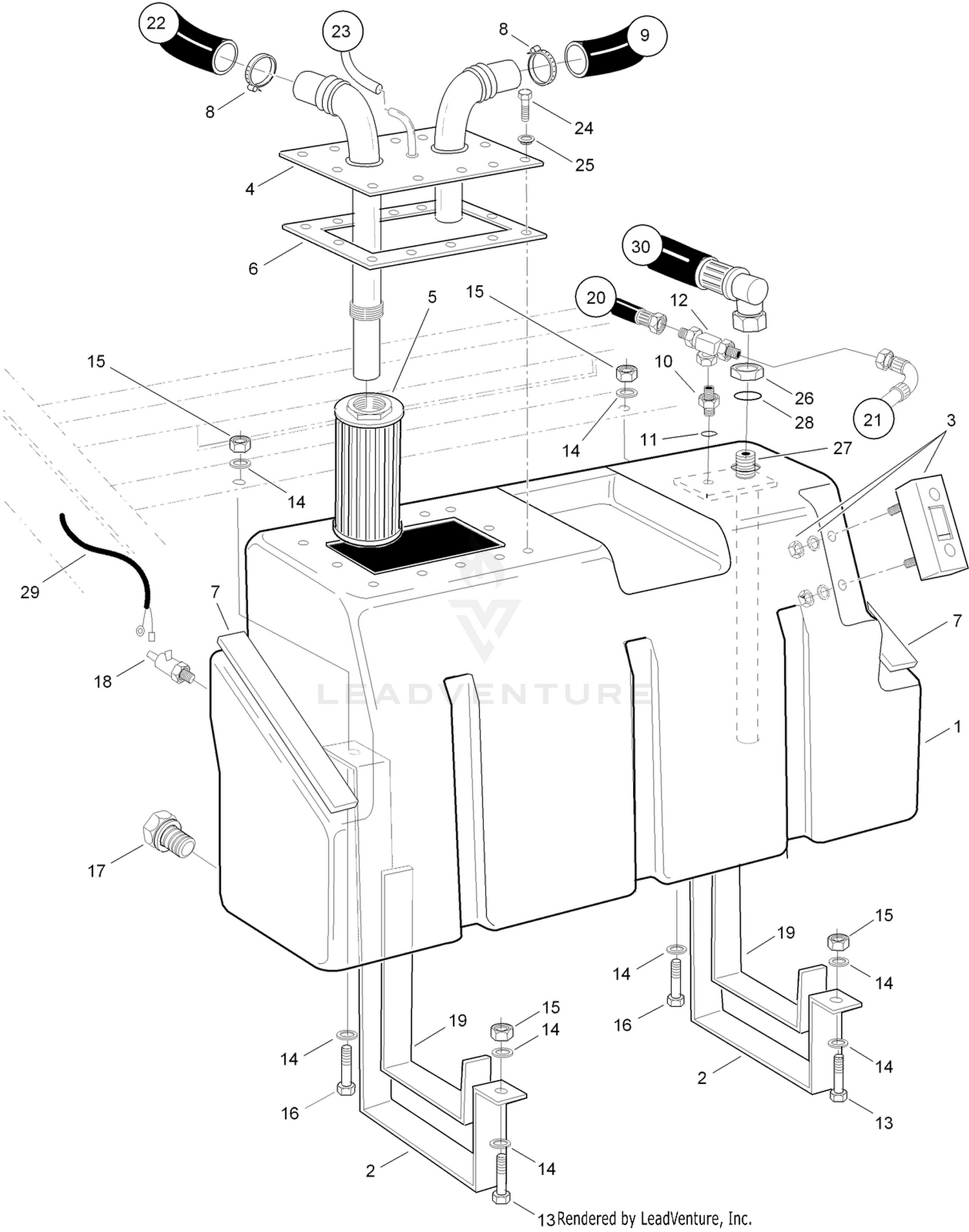 Hydraulic Oil Tank Assembly
