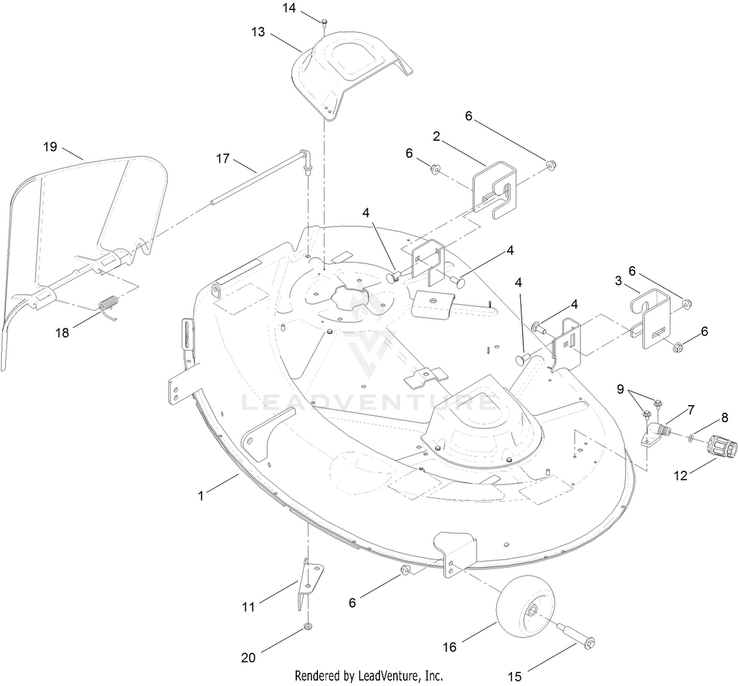 42 Inch Deck Assembly