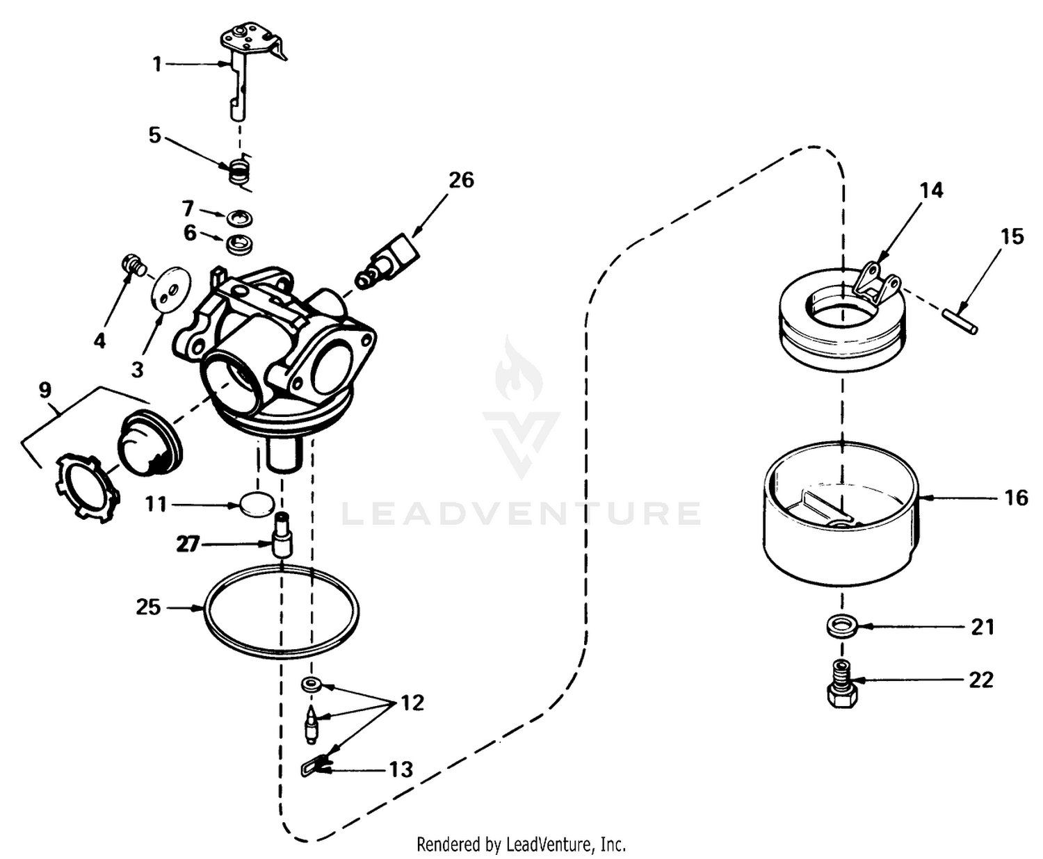 Carburetor Assembly No. 632050a