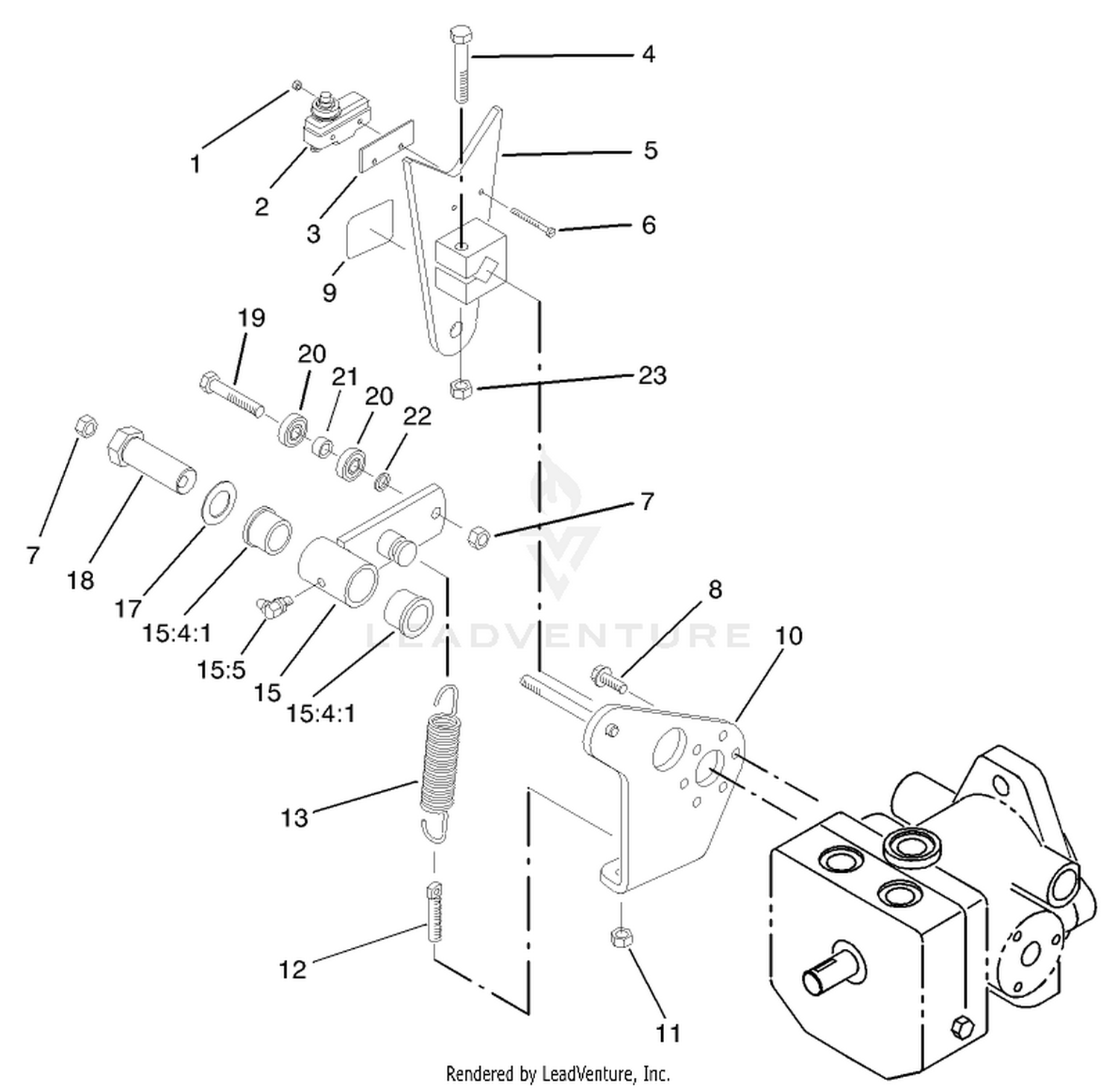 Pump Control Lever Assembly