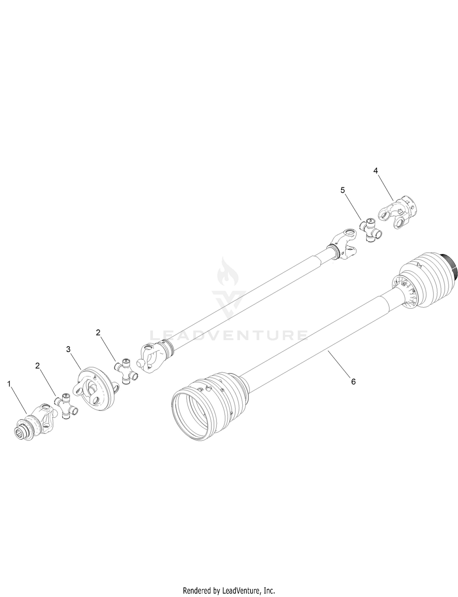 Main Driveshaft Assembly No. 138-9039