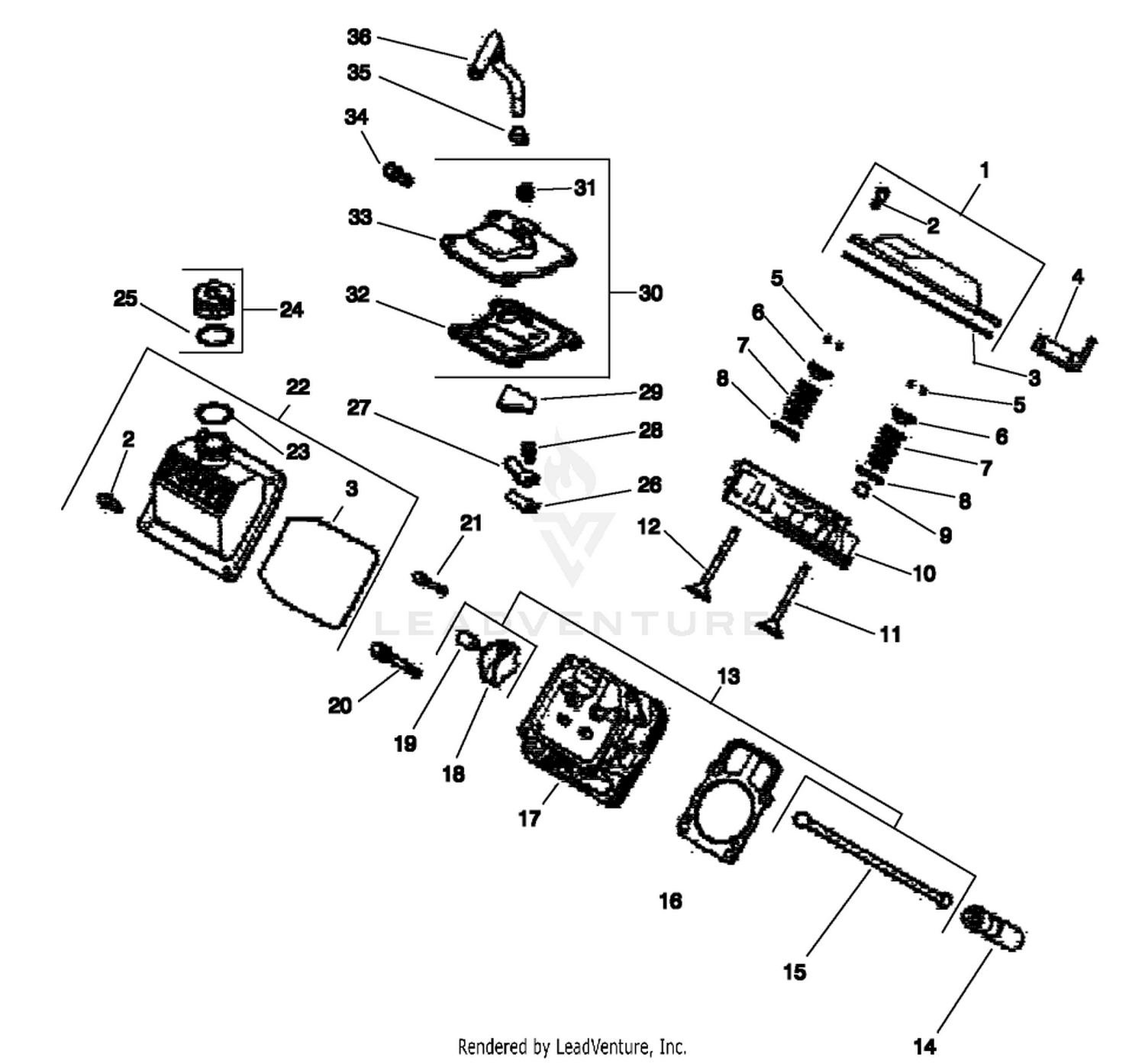 ENGINE KOHLER MODEL CH20S SPEC. NO. 64647 2