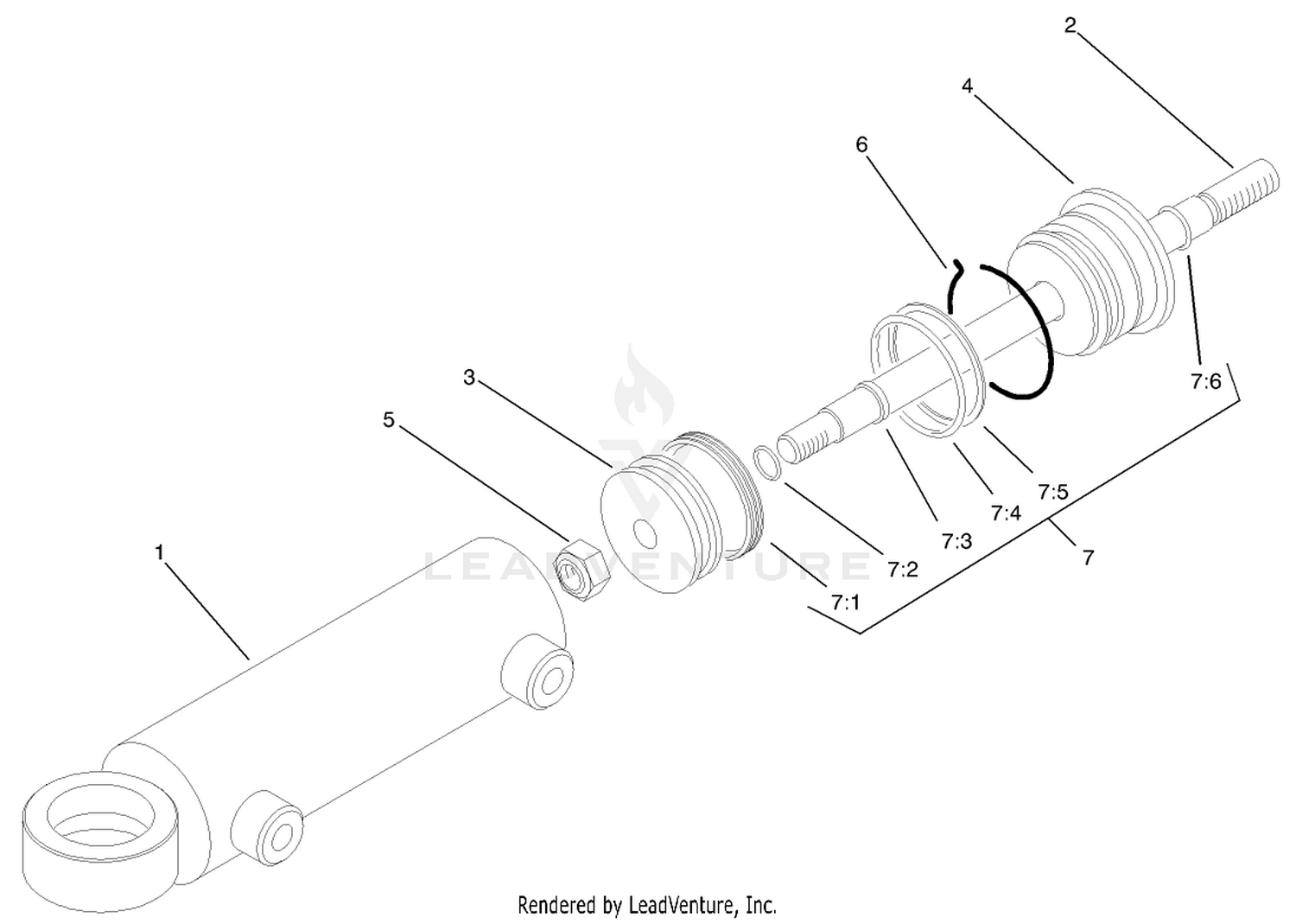 Hydraulic Cylinder Assembly No. 94-8142