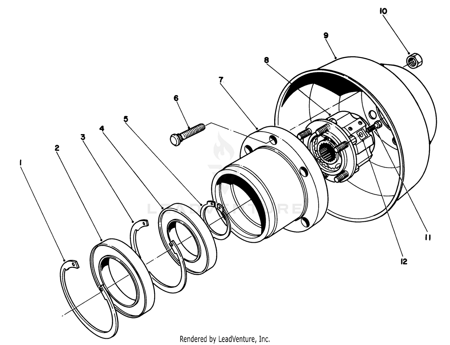 Wheel Hub  Brake Drum Assembly