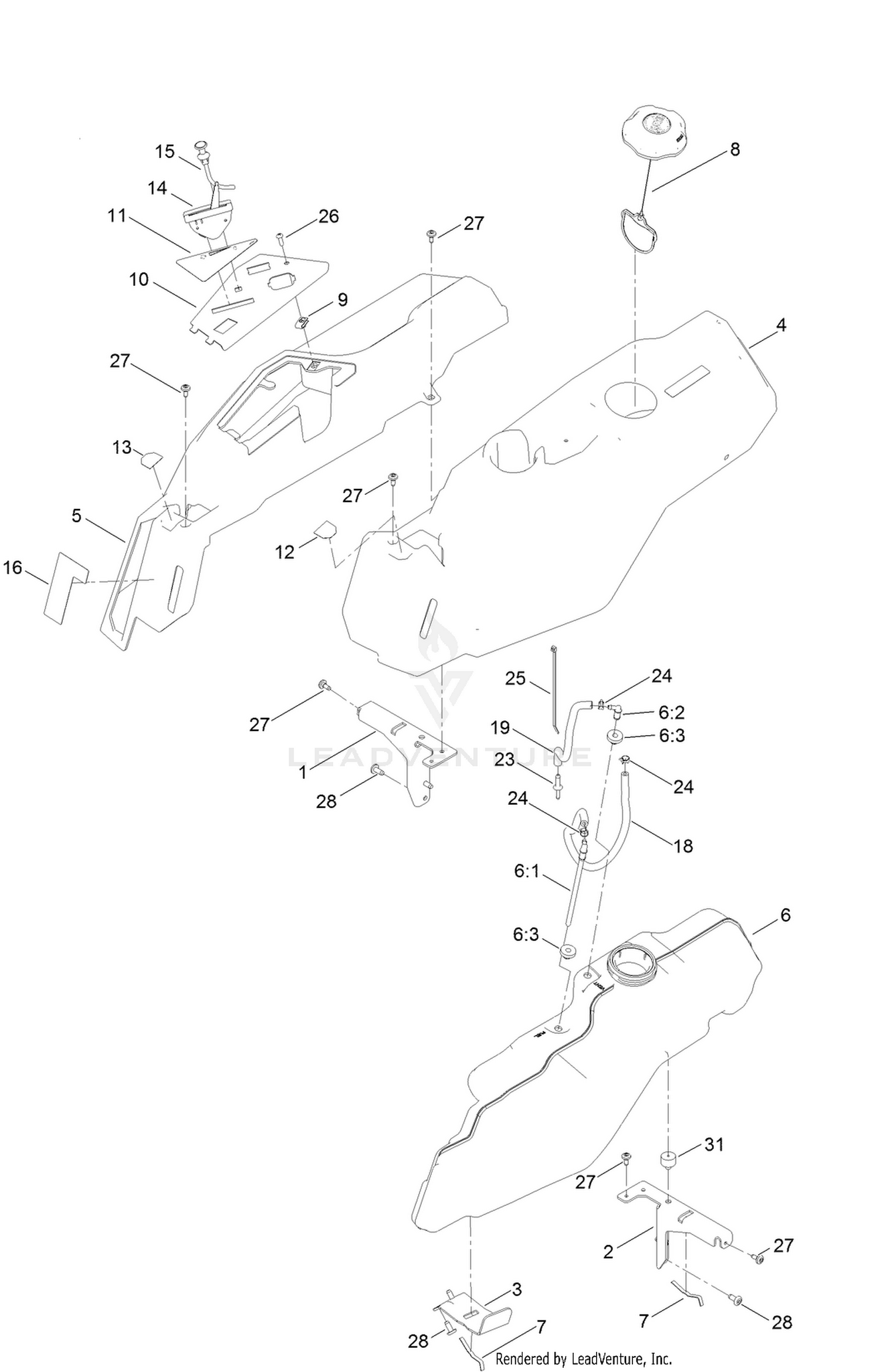 Body Styling and Fuel Pod Assembly