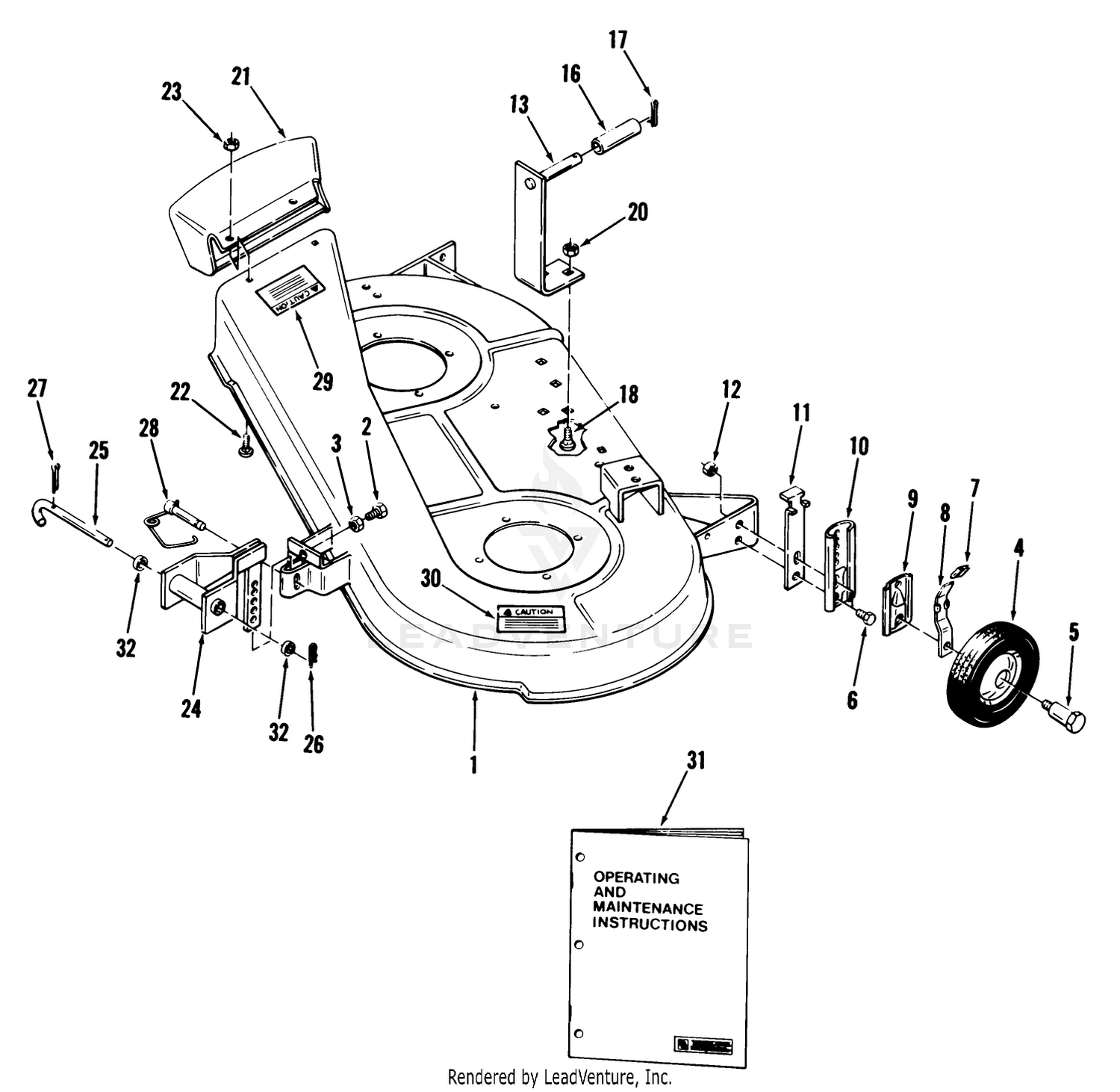 Side Discharge Mower-32 In. (81 Cm)(vehicle Identification Number 05-32ys01)