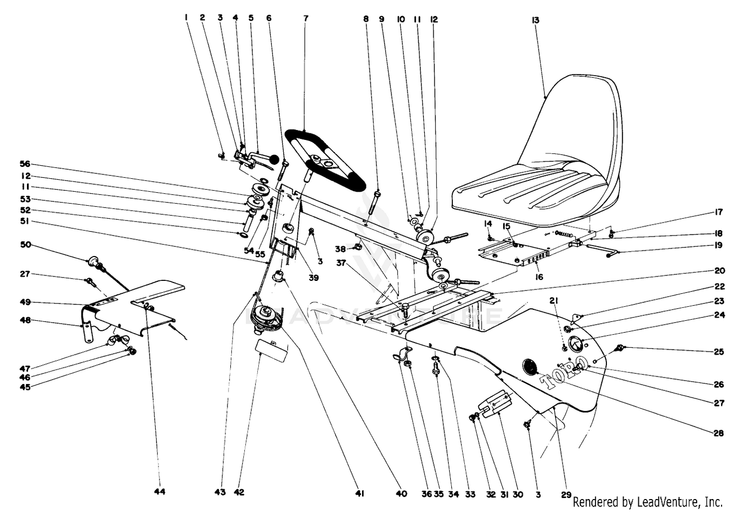 Steering And Seat Assembly