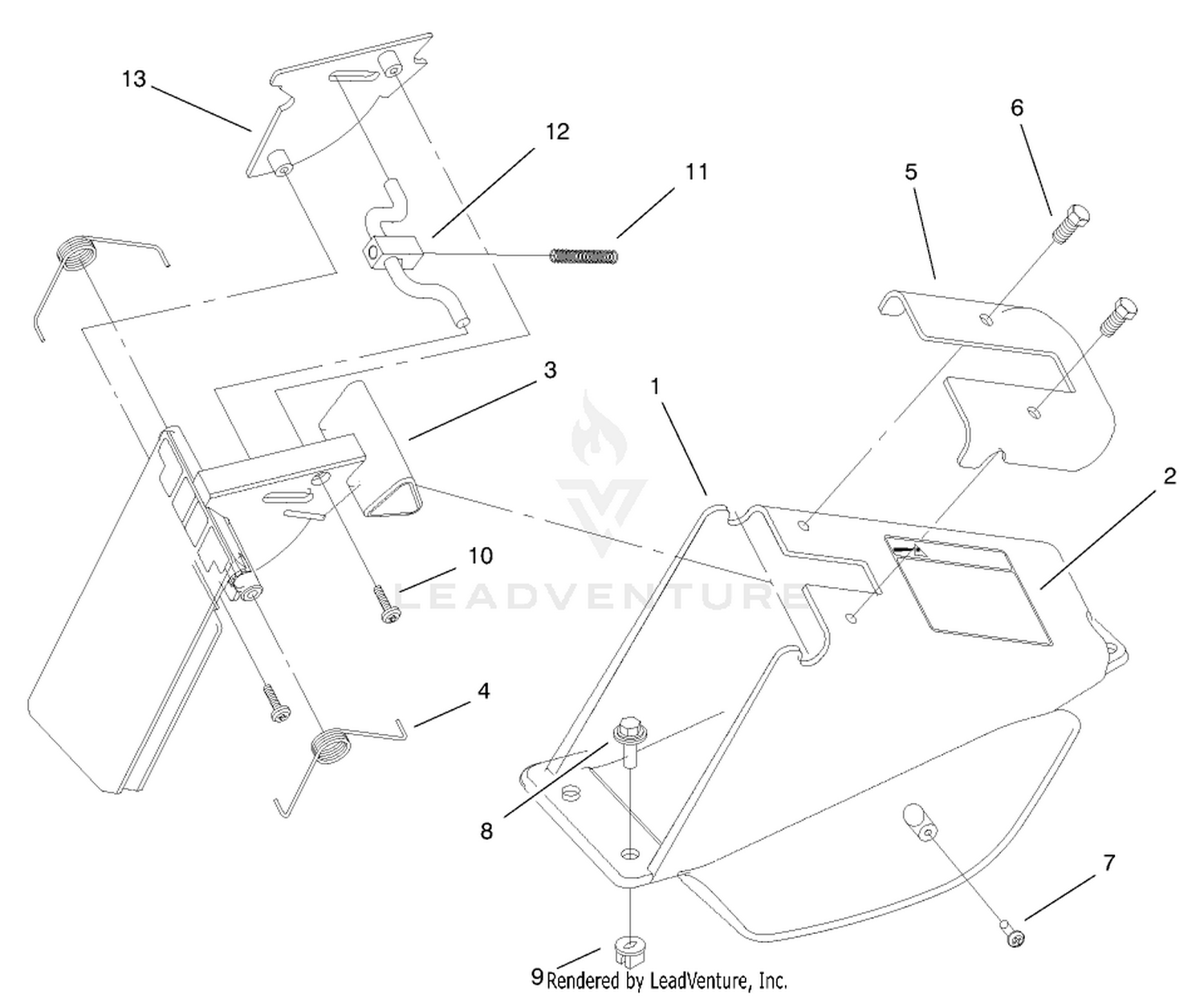Discharge Chute  Door Assembly