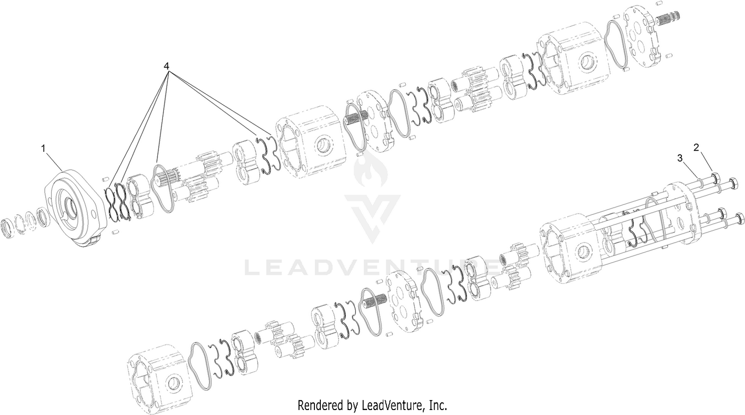Four Section Pump Assembly No. 114-4189