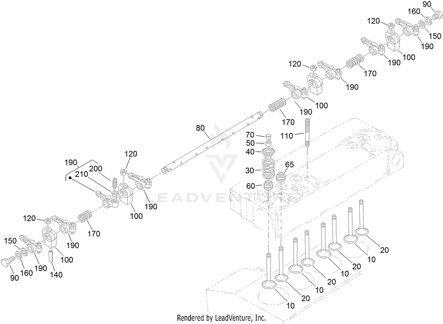 Valve and Rocker Arm Assembly