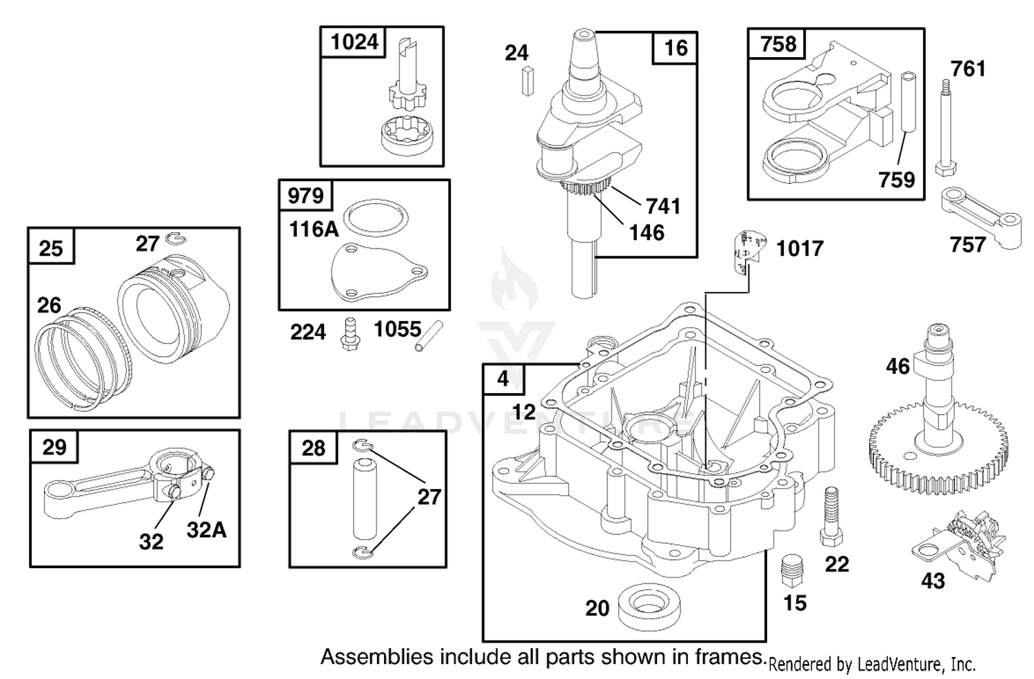 Engine Briggs  Stratton Model 28q777-0668-E1 3