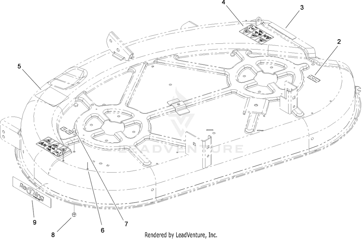 42 Inch Deck Assembly No. 115-2605