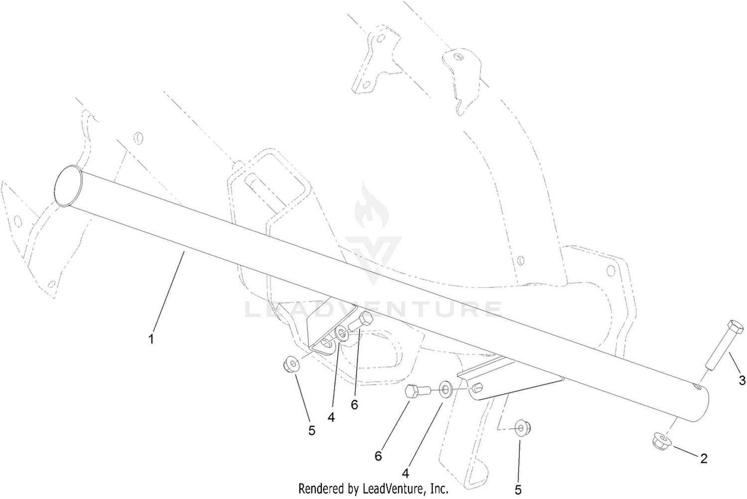 Dew Whip Holder Assembly No. 119-7138
