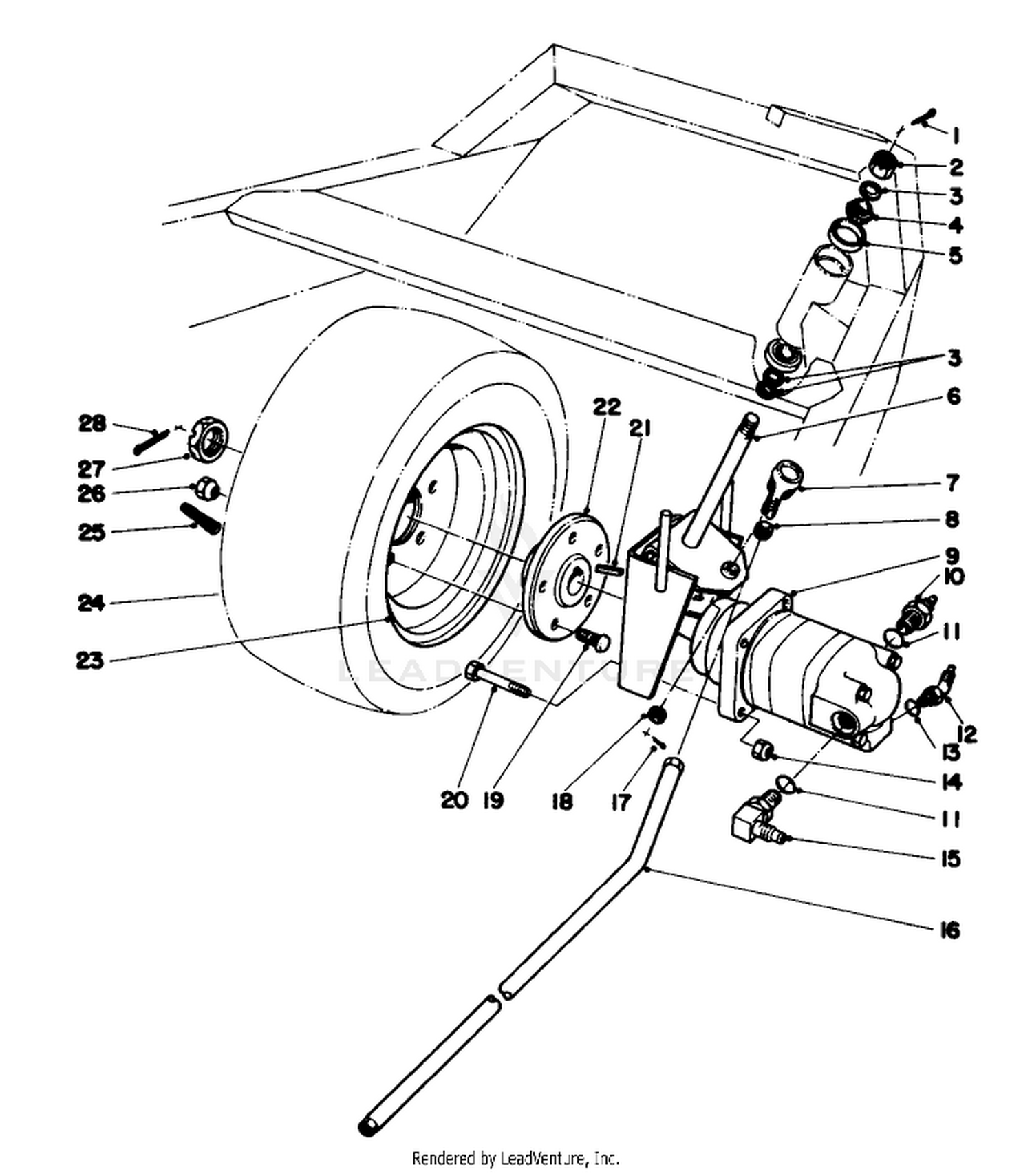 Rear Wheel And Motor Assembly