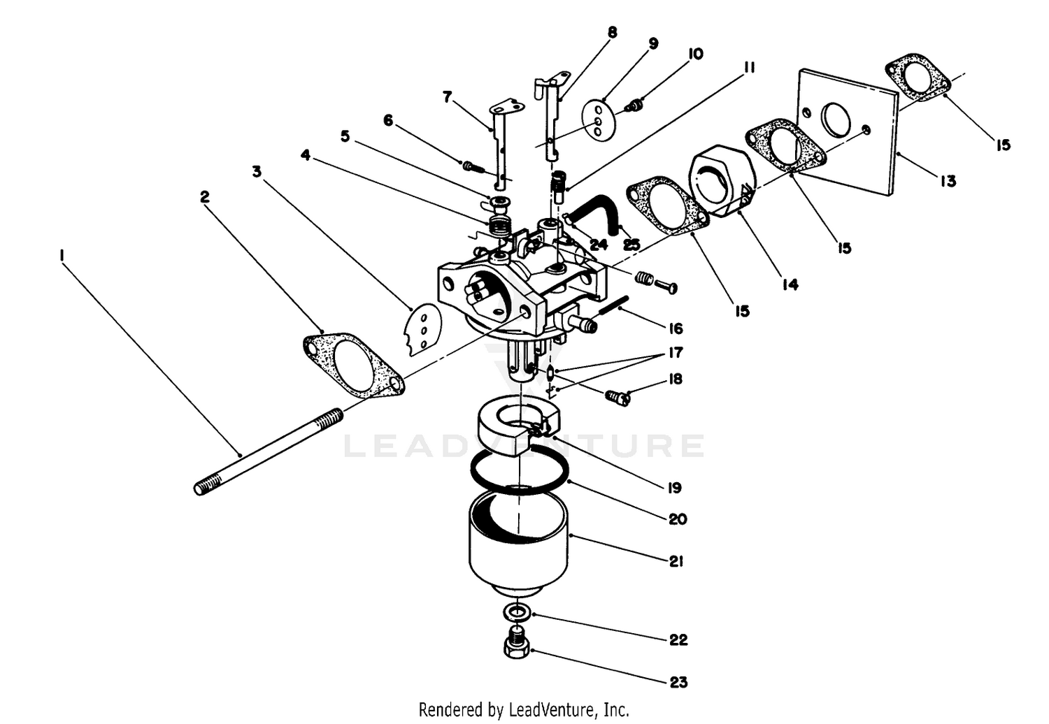 Carburetor Assembly (model No. 47pp3-6)