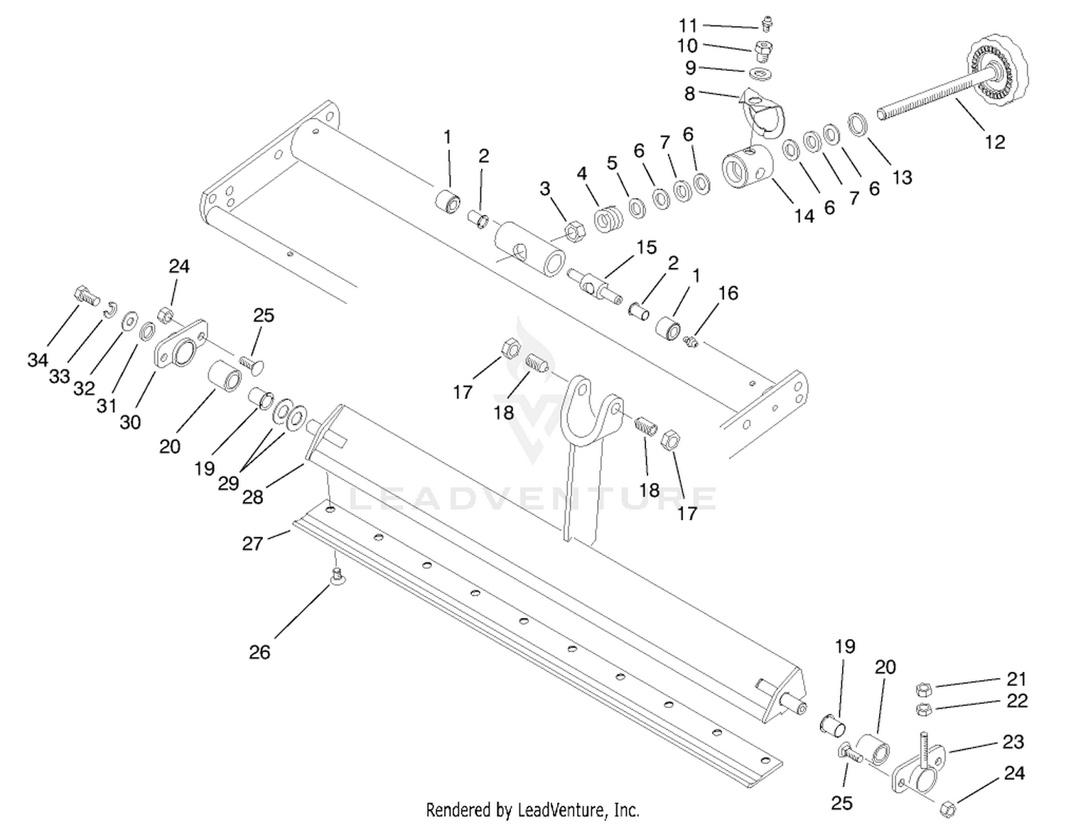 Bedbar  Bedknife Asm