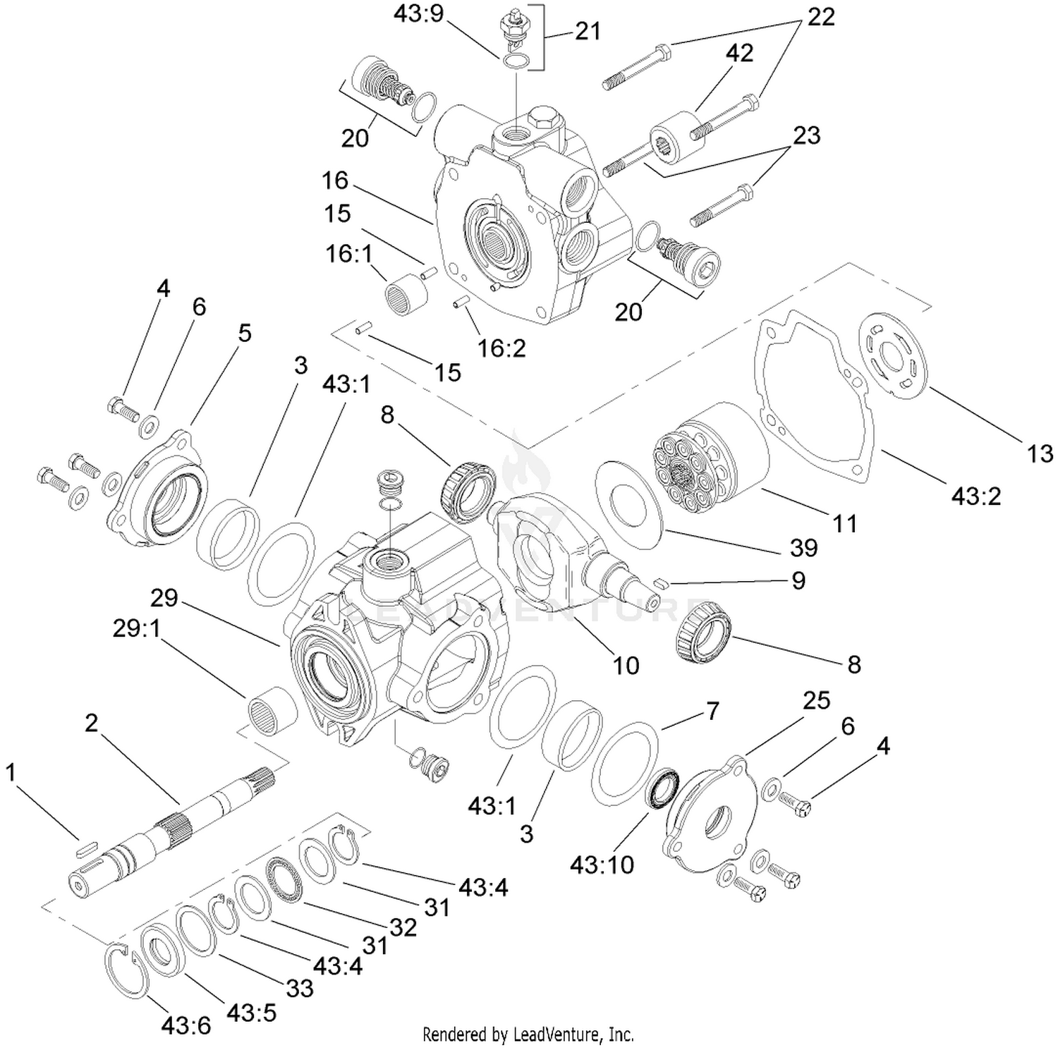 Hydrostat Assembly No. 105-0494