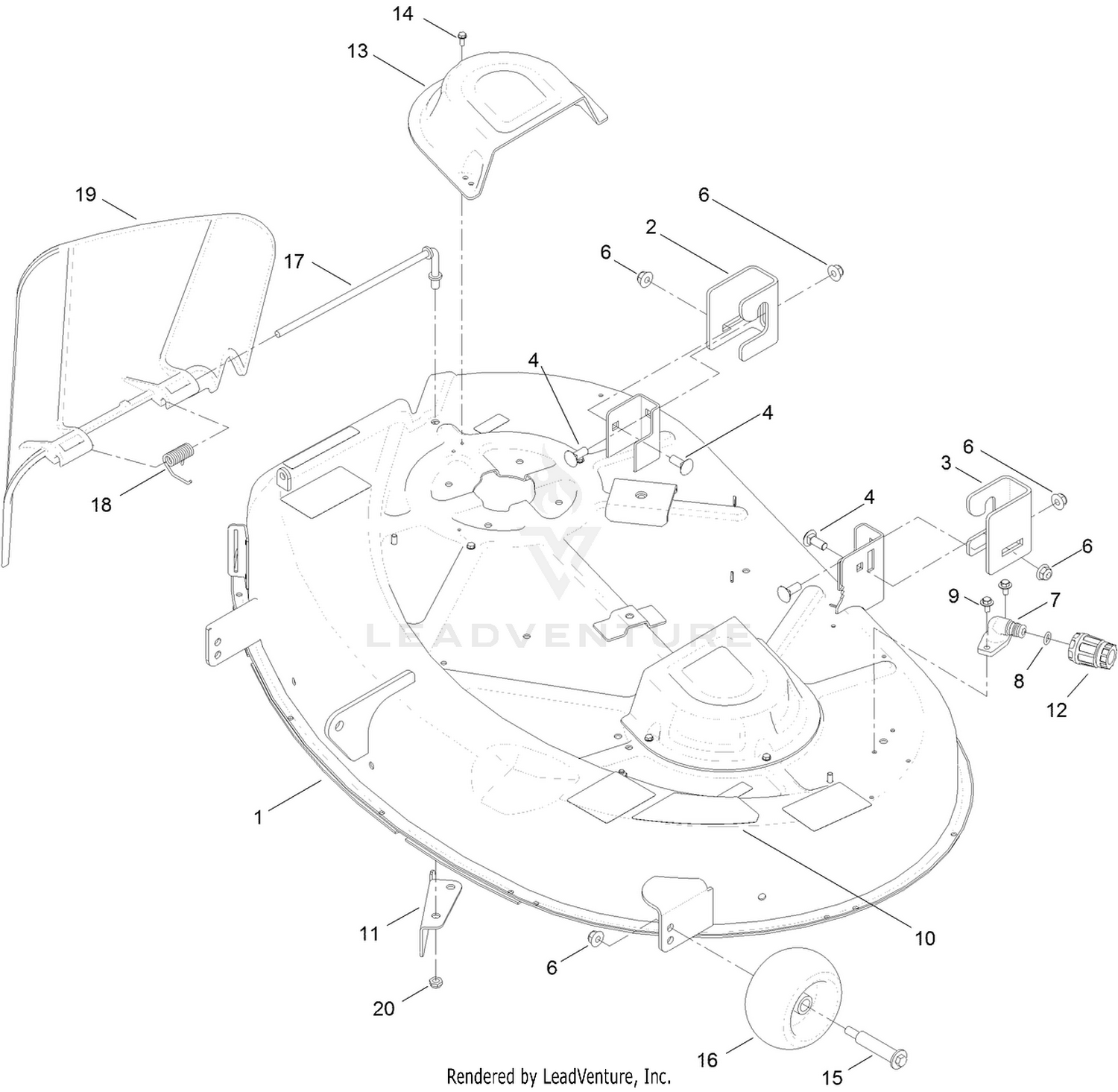 42 Inch Deck Assembly