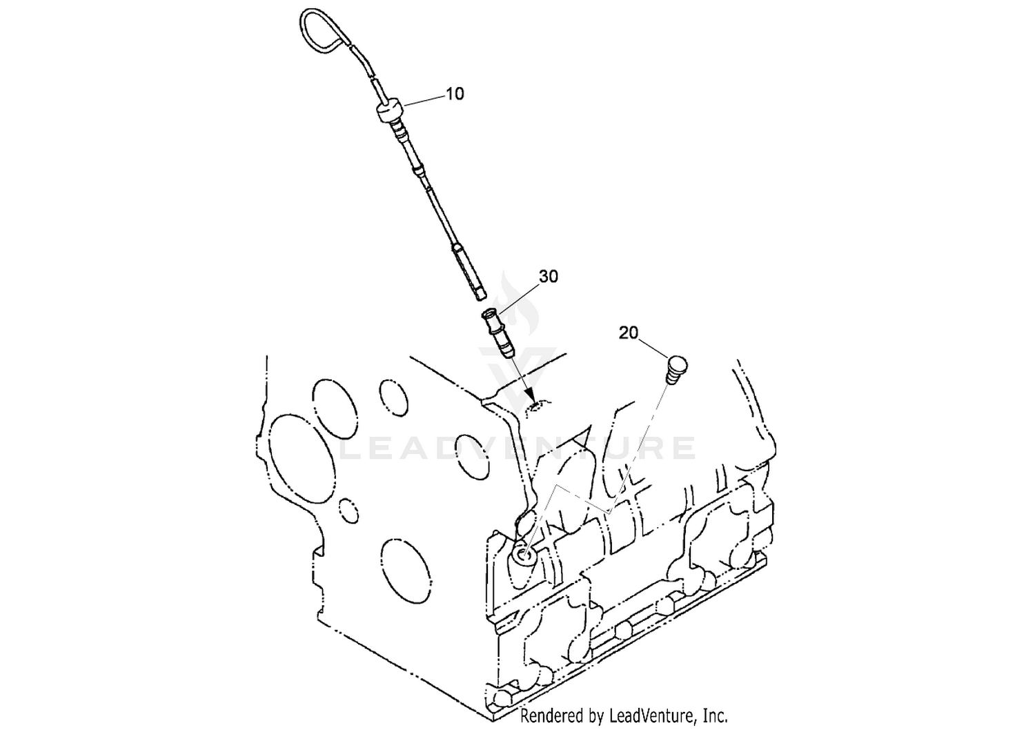 Dipstick and Guide Assembly