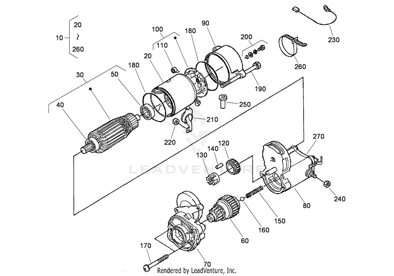 Starter Component Assembly