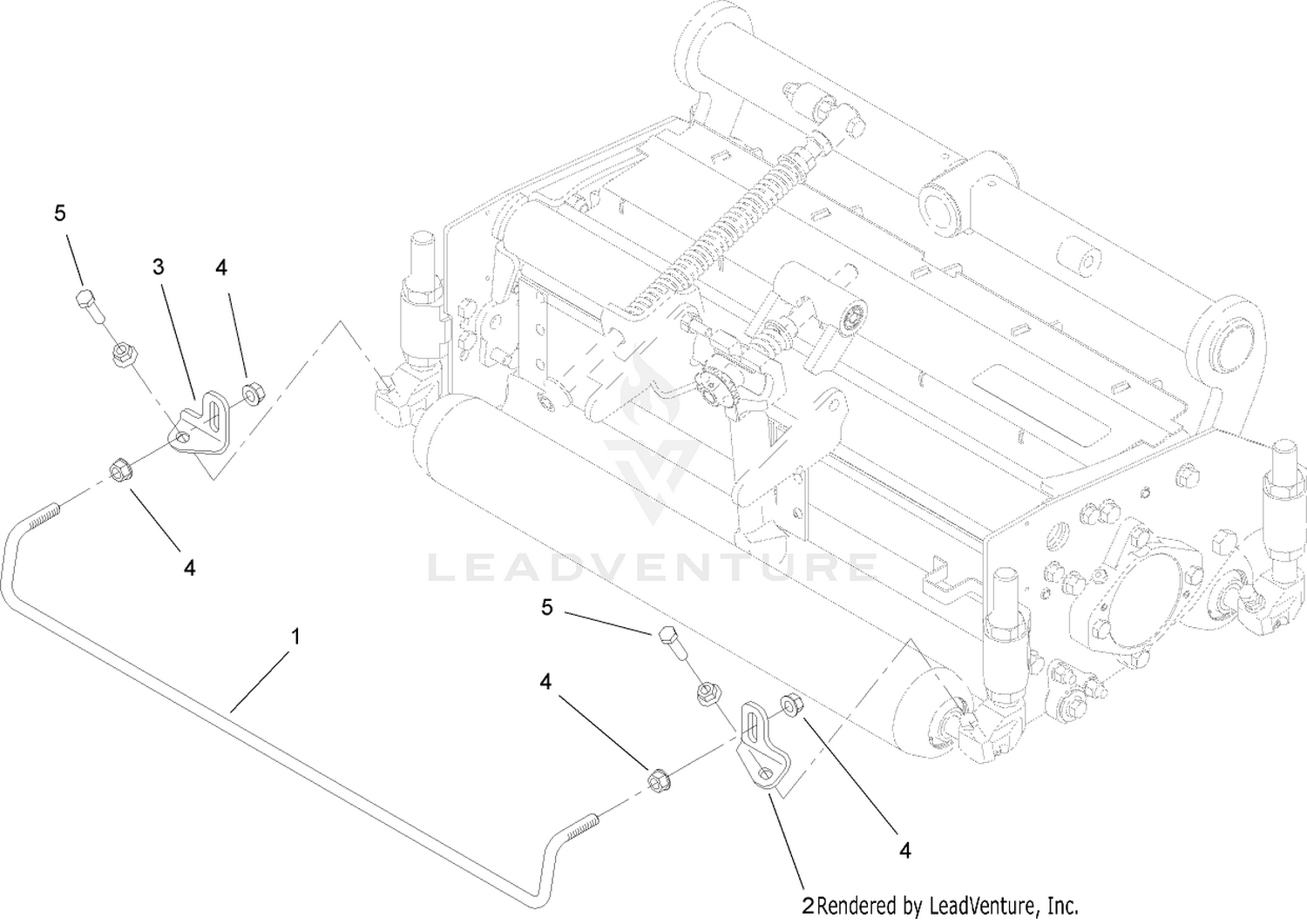 Rear Roller Scraper Assembly
