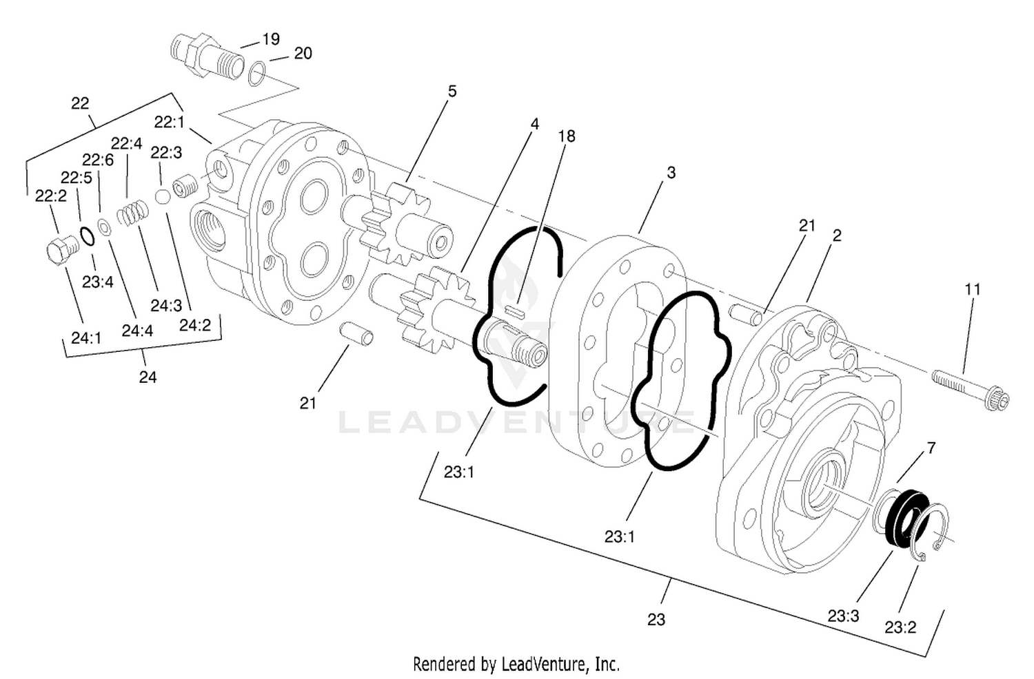 Motor Gear Assembly No. 99-3627