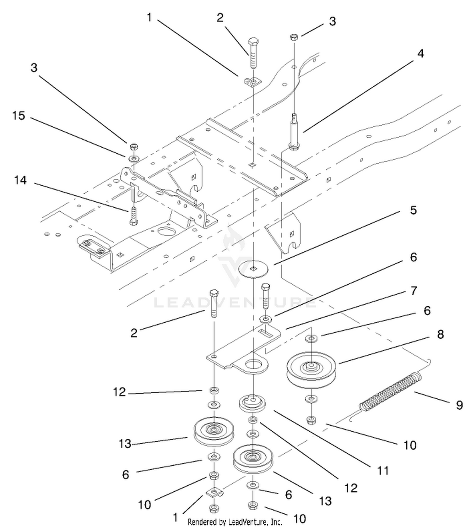 Hydro Drive Components Assembly