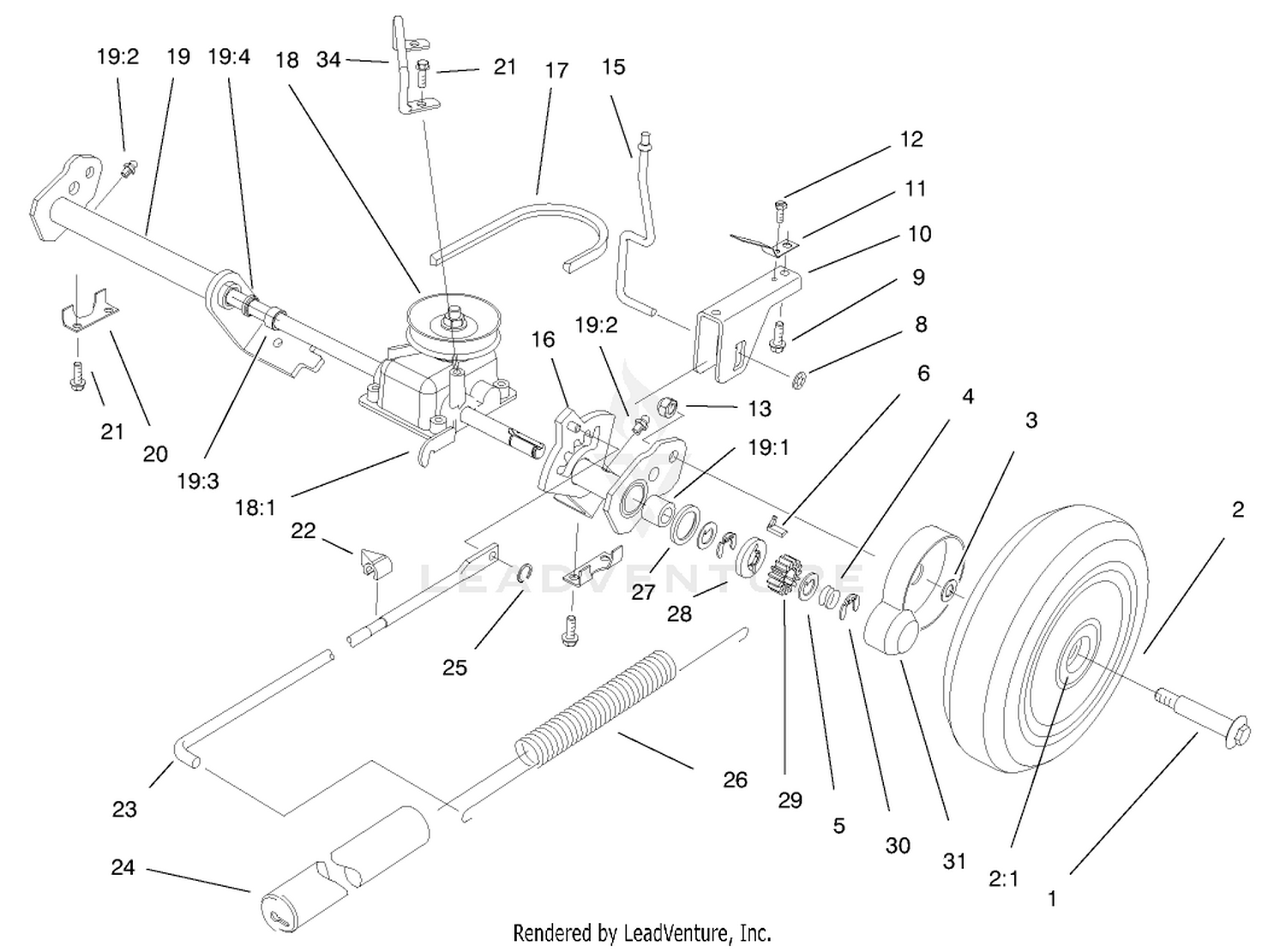 Deck Suspension Assembly 2