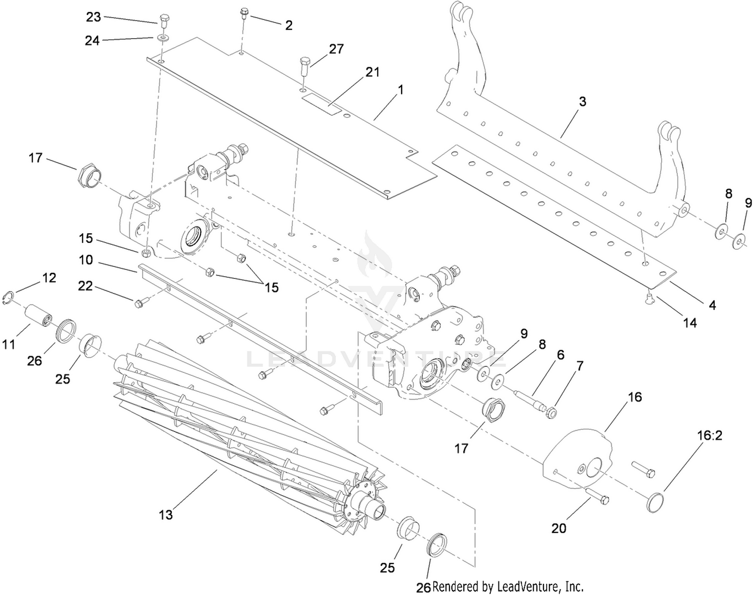 Bedbar and Reel Assembly
